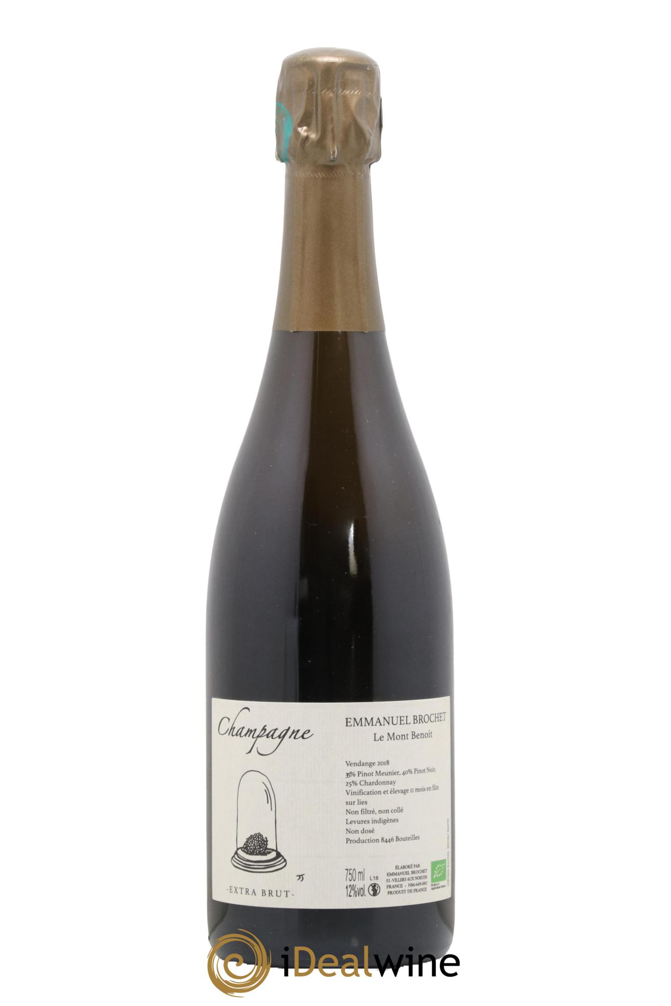 Le Mont Benoit Extra-Brut Emmanuel Brochet 2018 - Lot de 1 bouteille - 0