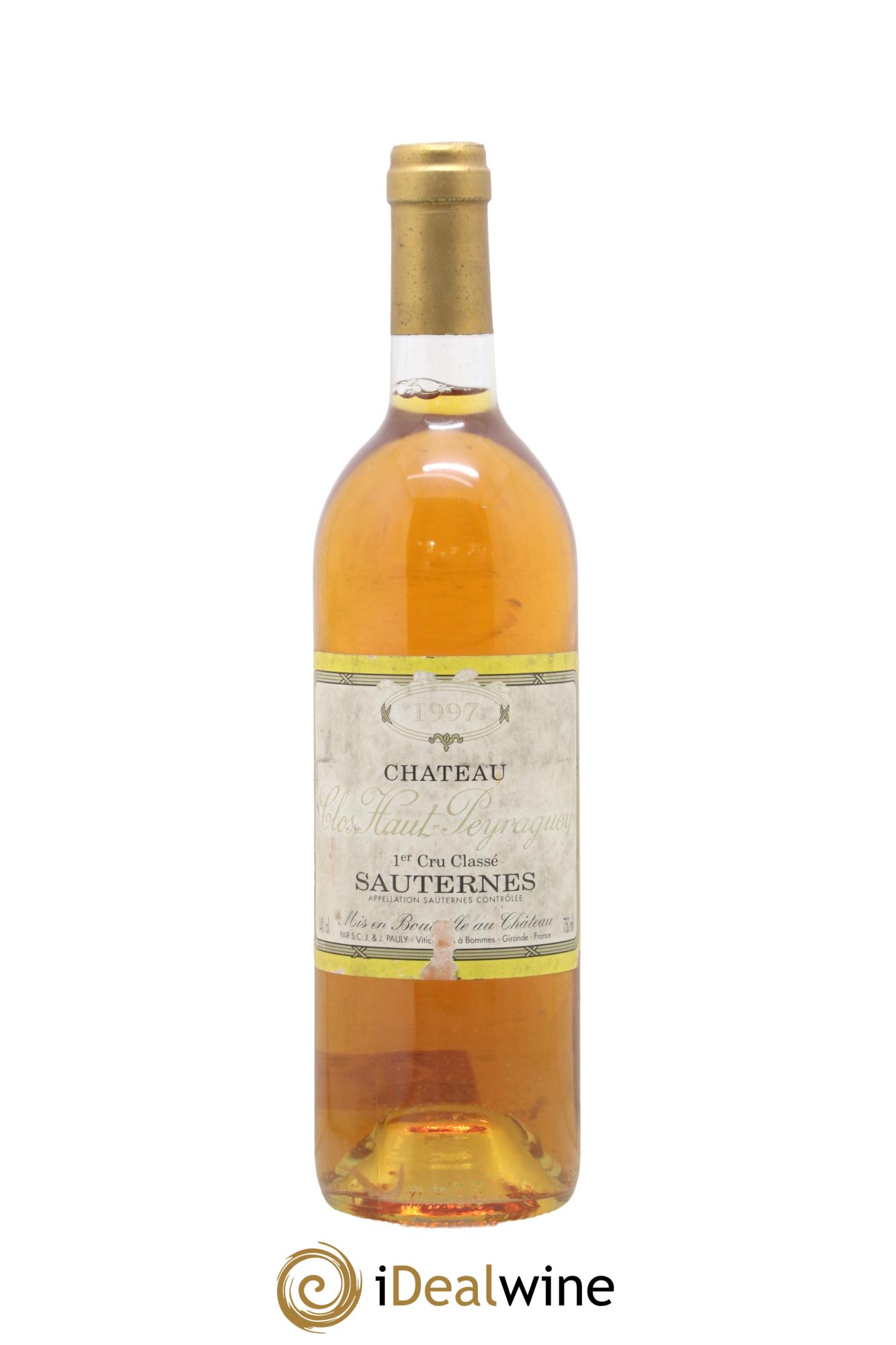 Clos Haut-Peyraguey 1er Grand Cru Classé 1997 - Lot de 1 bouteille - 0