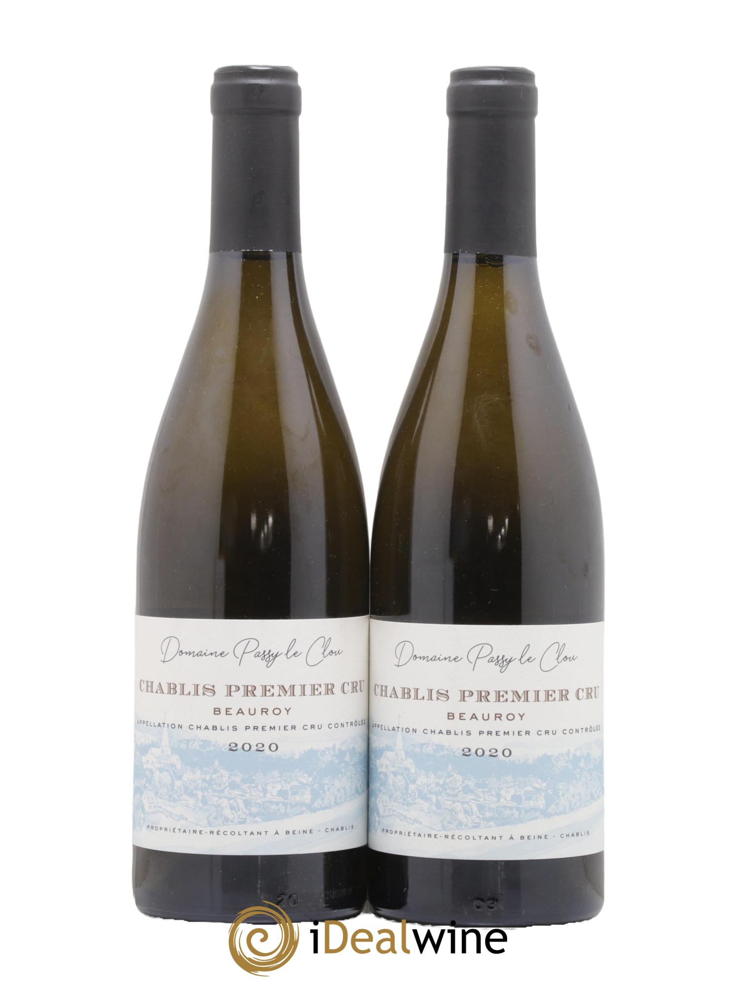 Chablis 1er Cru Beauroy Domaine Passy Le Clou 2020 - Lot de 2 bouteilles - 0