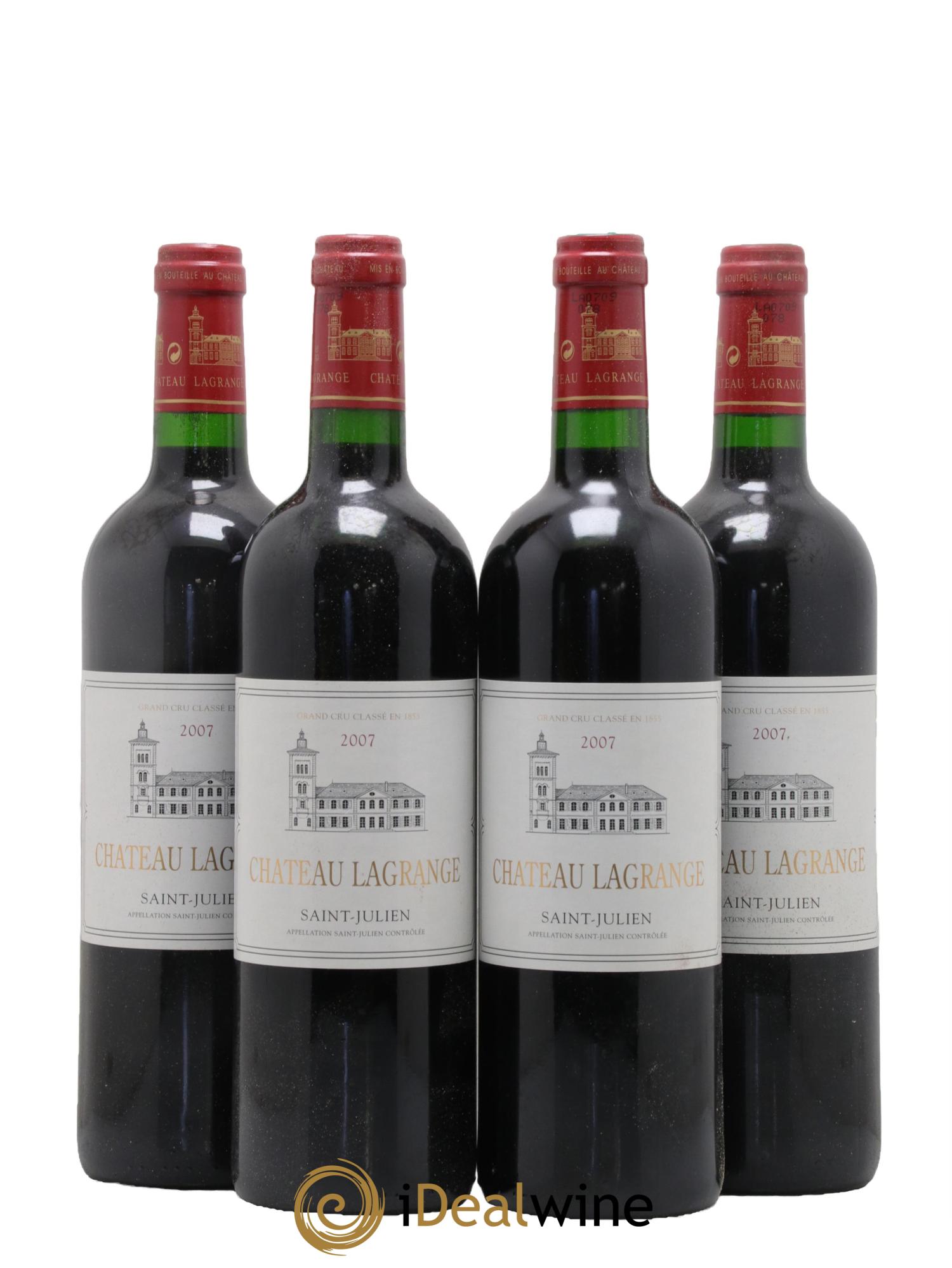 Château Lagrange 3ème Grand Cru Classé 2007 - Lot de 4 bouteilles - 0