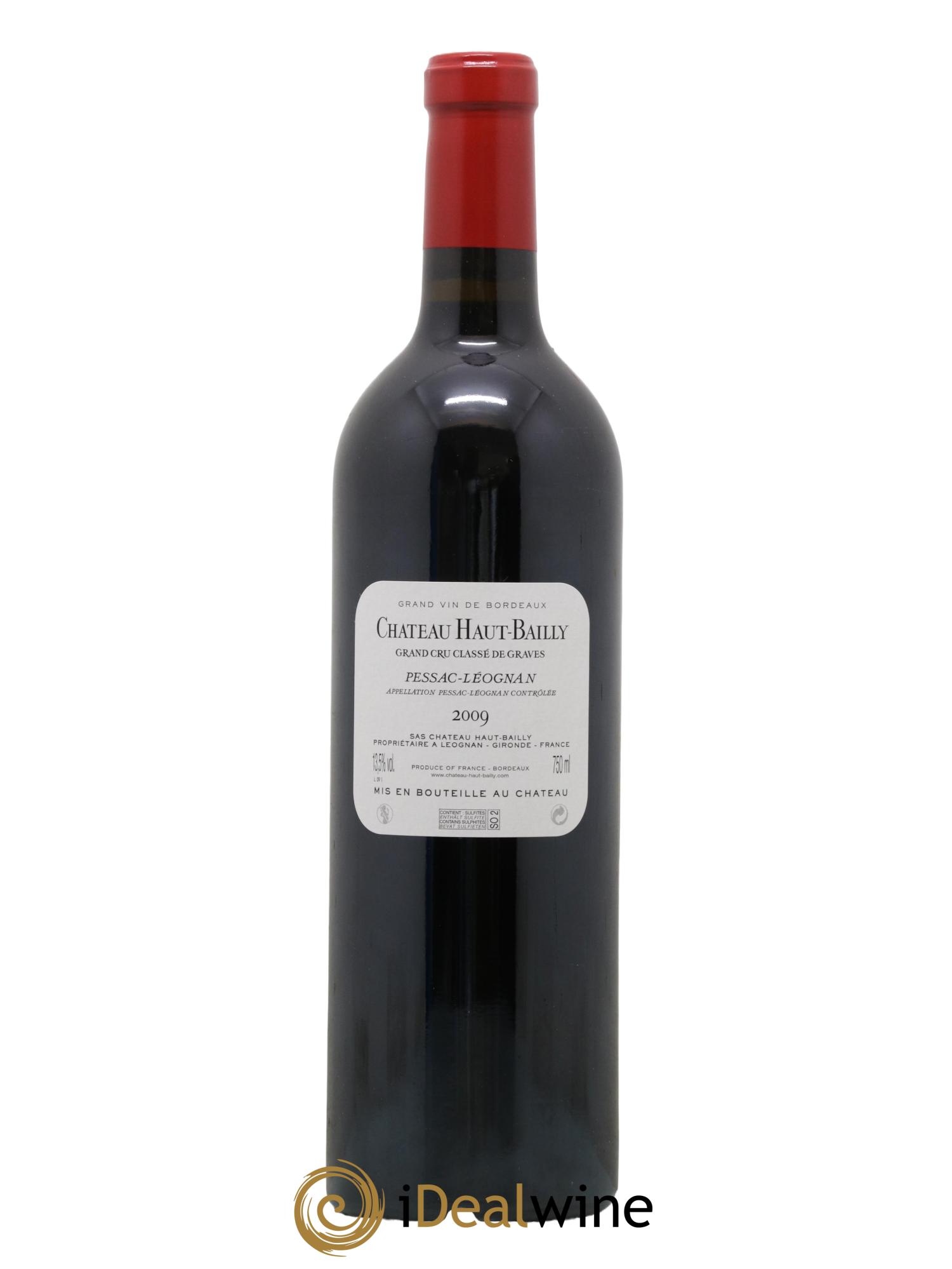 Château Haut-Bailly Cru Classé de Graves 2009 - Lot de 1 bouteille - 1