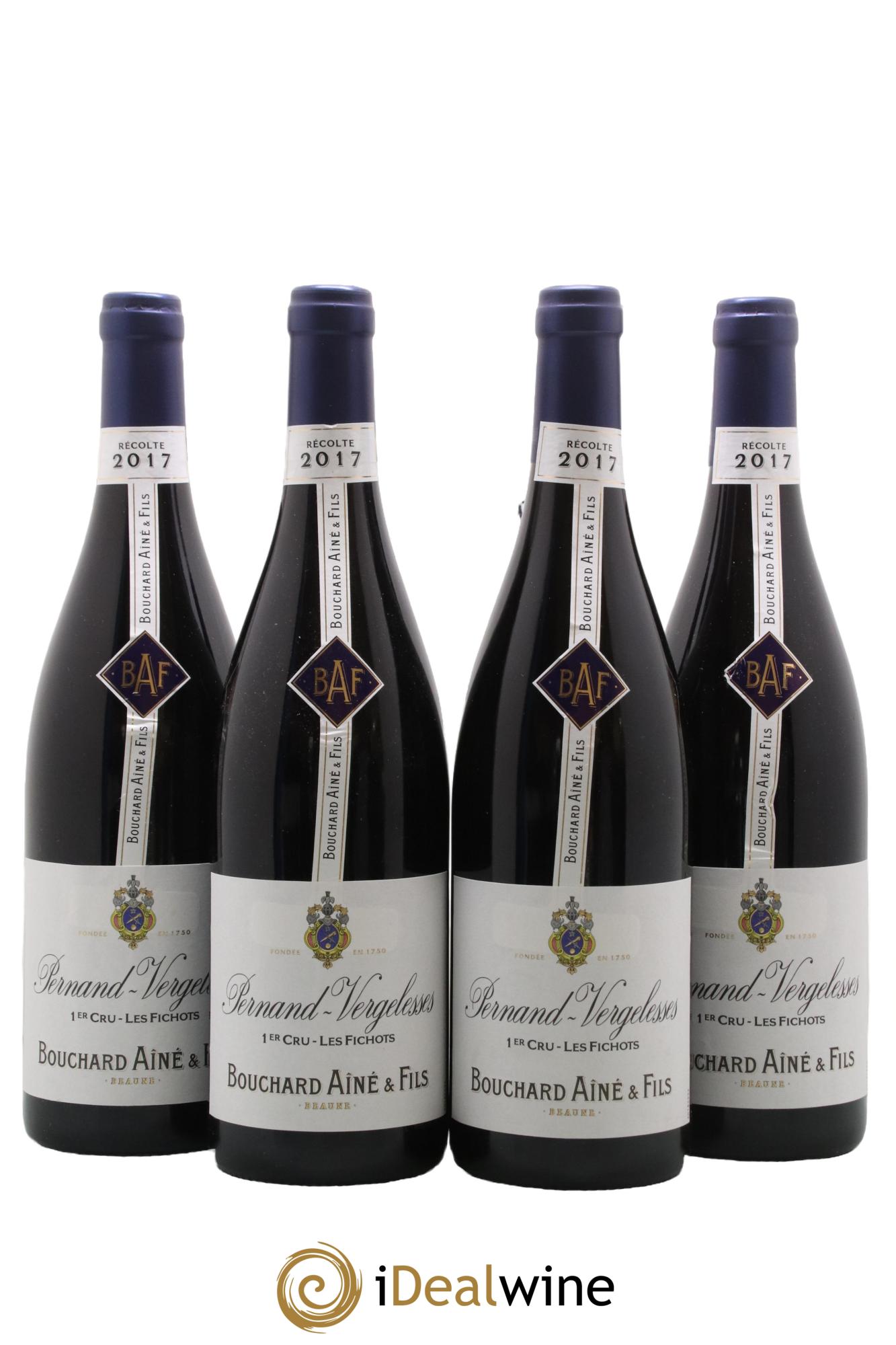 Pernand-Vergelesses 1er Cru Les Fillots Bouchard Ainé et Fils 2017 - Lot de 4 bouteilles - 0