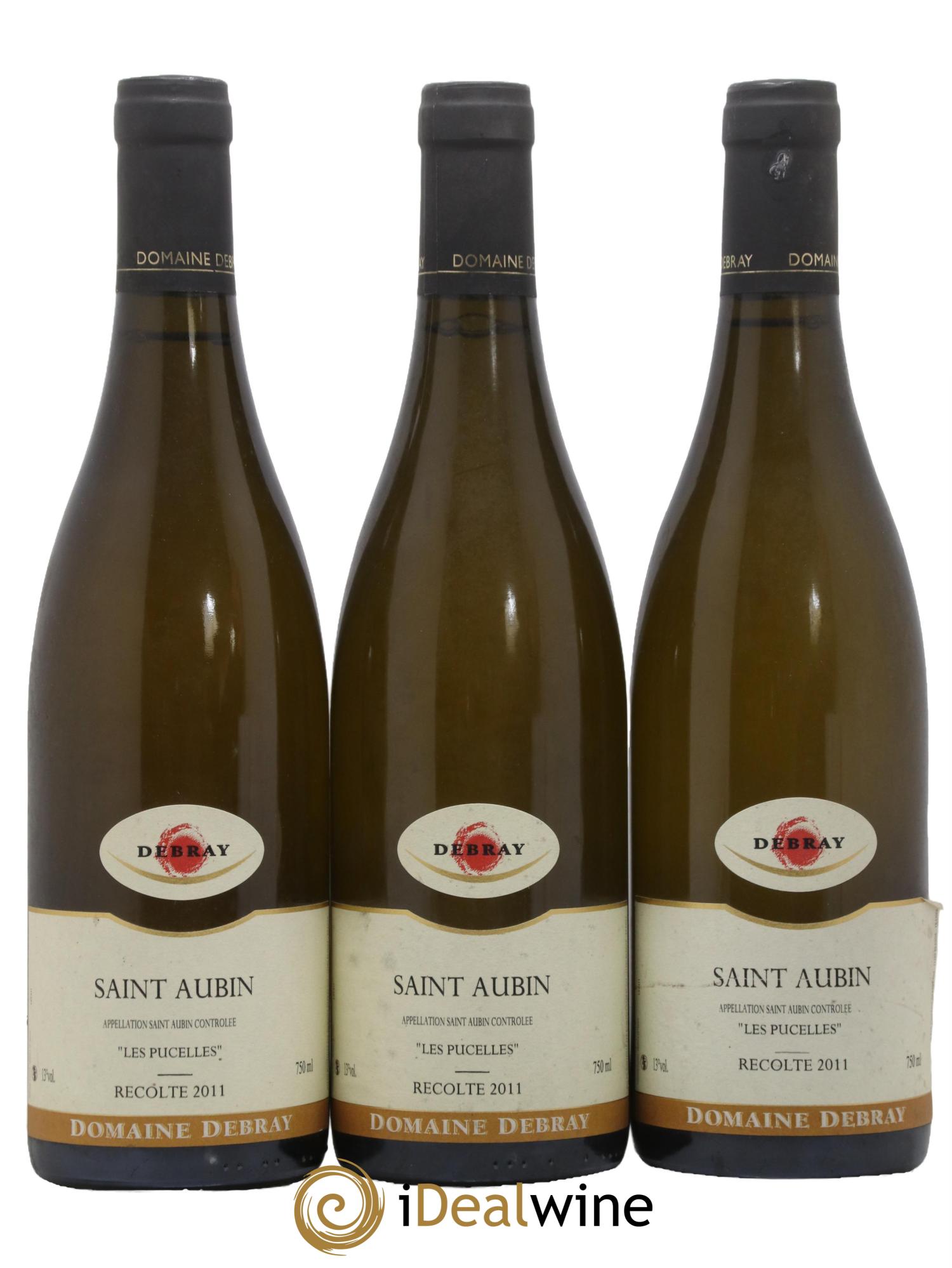 Saint-Aubin Les Pucelles Debray 2011 - Lot de 3 bouteilles - 0