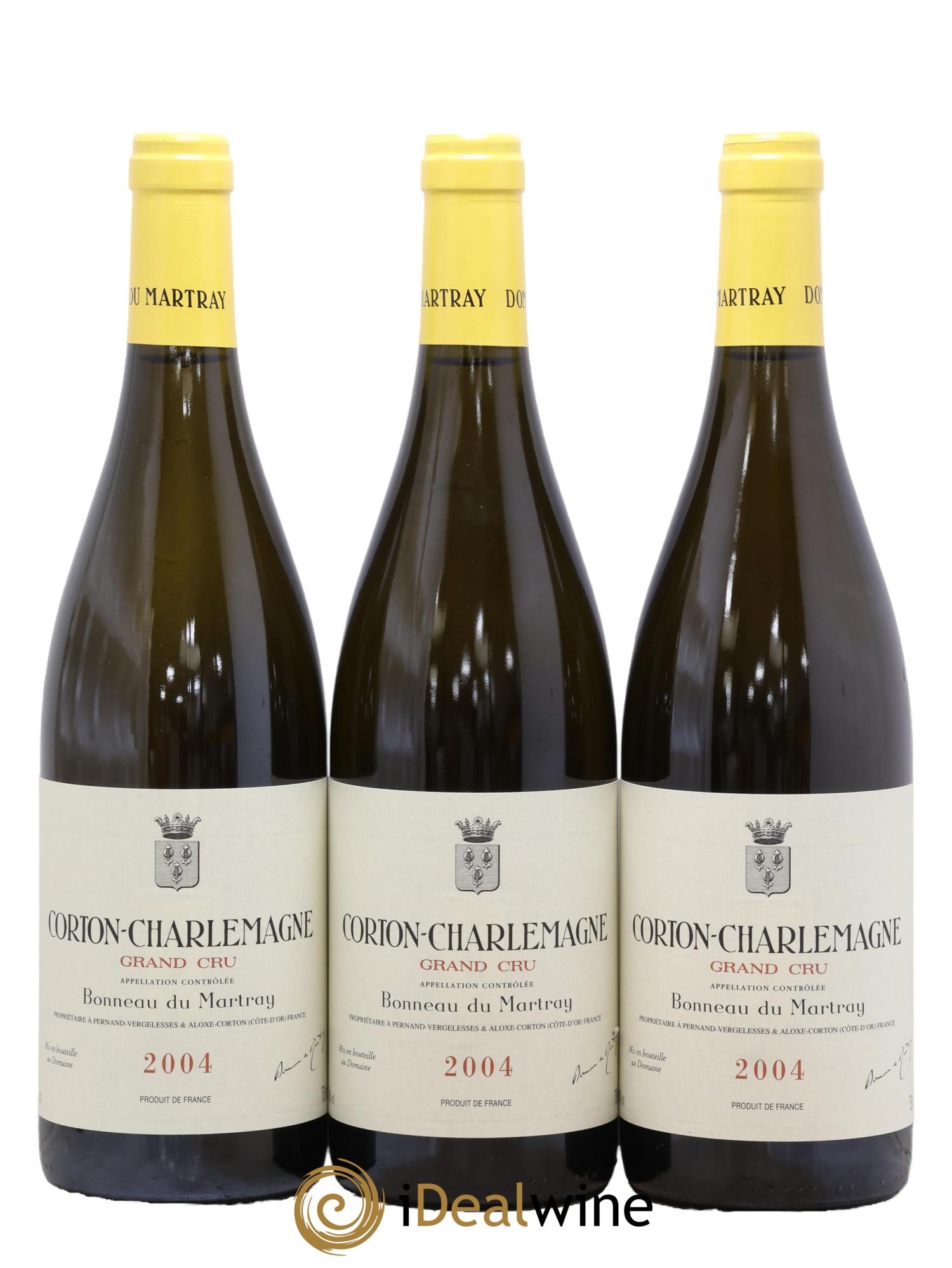 Corton-Charlemagne Grand Cru Bonneau du Martray (Domaine)  2004 - Lot de 3 bouteilles - 0