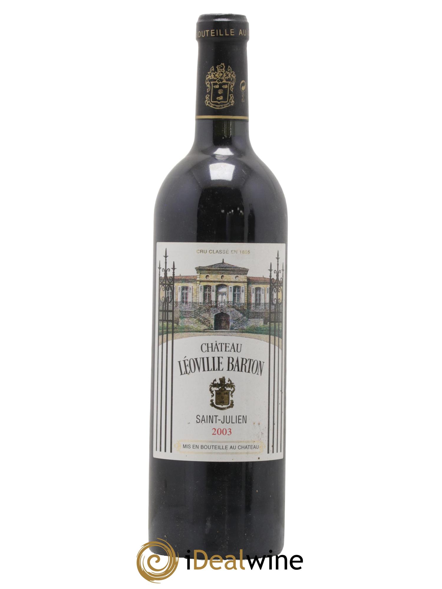 Château Léoville Barton 2ème Grand Cru Classé 2003 - Lot de 1 bouteille - 0
