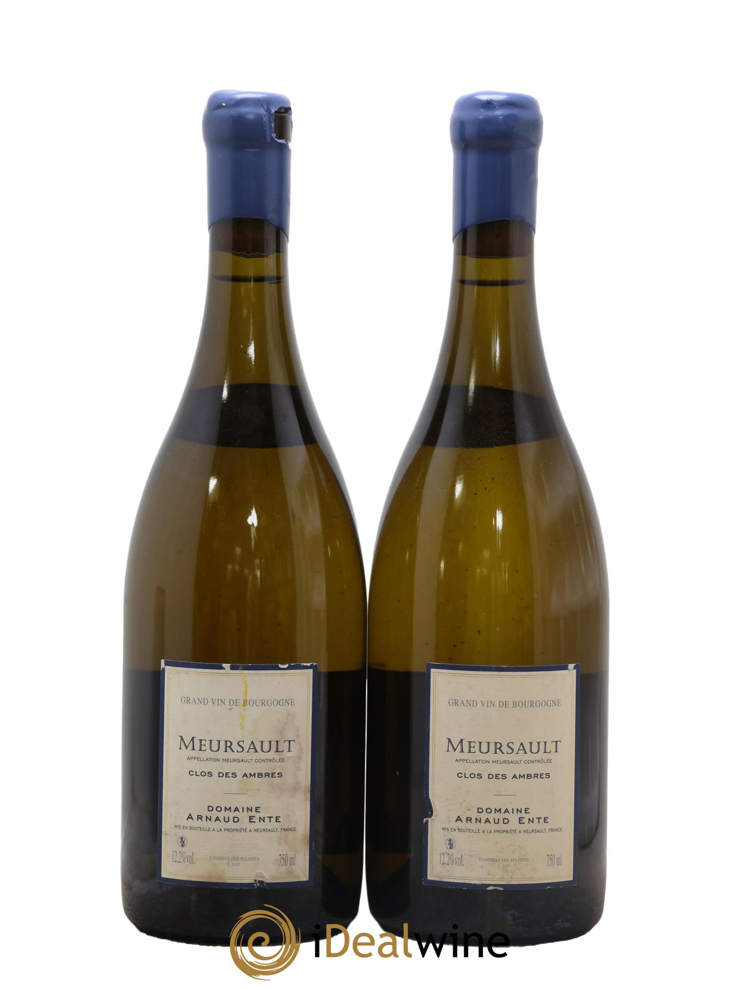Meursault Clos des Ambres Arnaud Ente 2007 - Lot of 2 bottles - 1