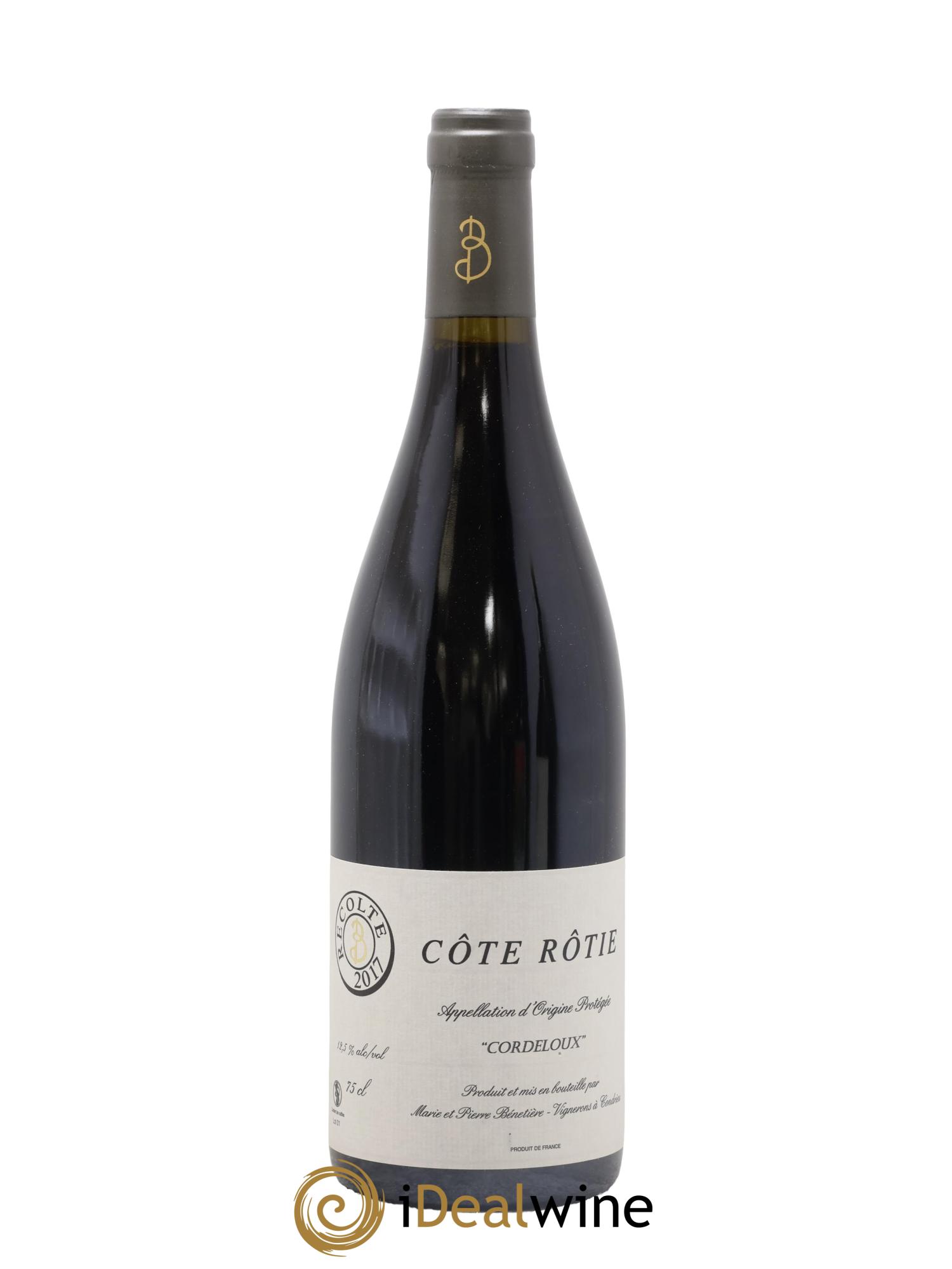 Côte-Rôtie Cordeloux Marie et Pierre Bénetière (Domaine) 2017 - Lot de 1 bouteille - 0