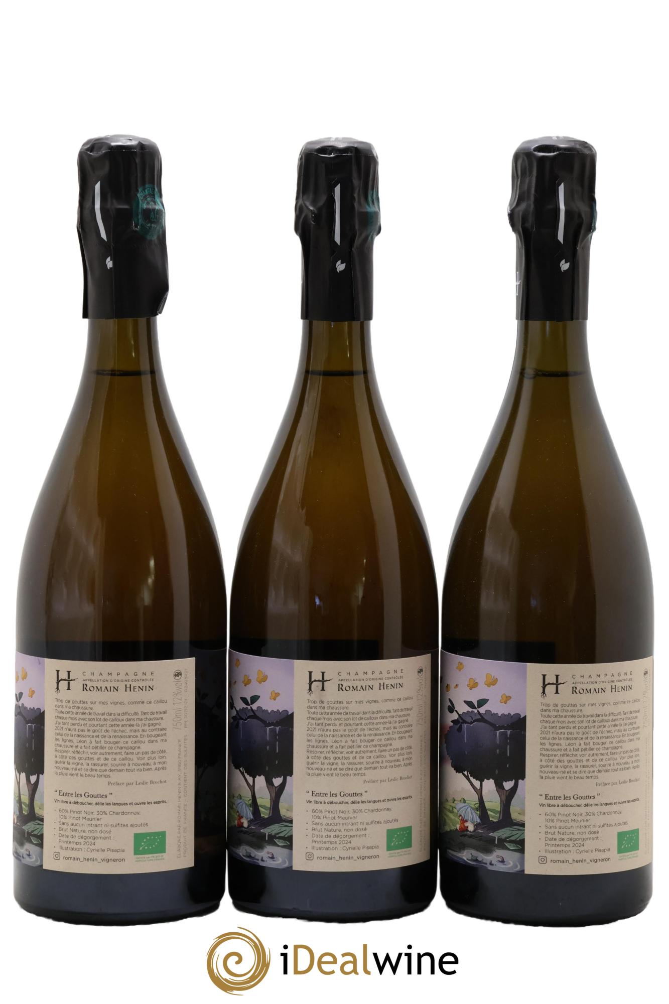 Entre les Gouttes Romain Henin - Lot de 3 bouteilles - 1