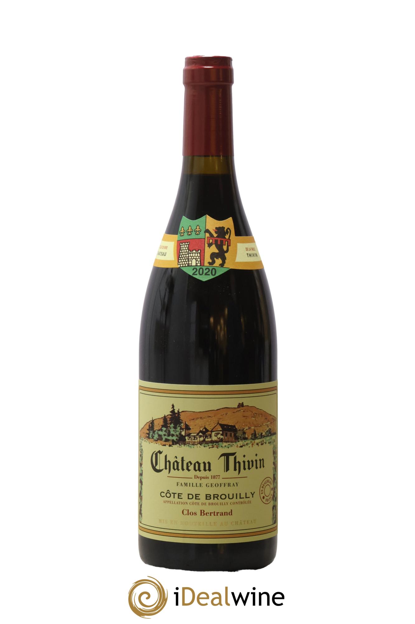 Côte de Brouilly Clos Bertrand Château Thivin 2020 - Posten von 1 Flasche - 0