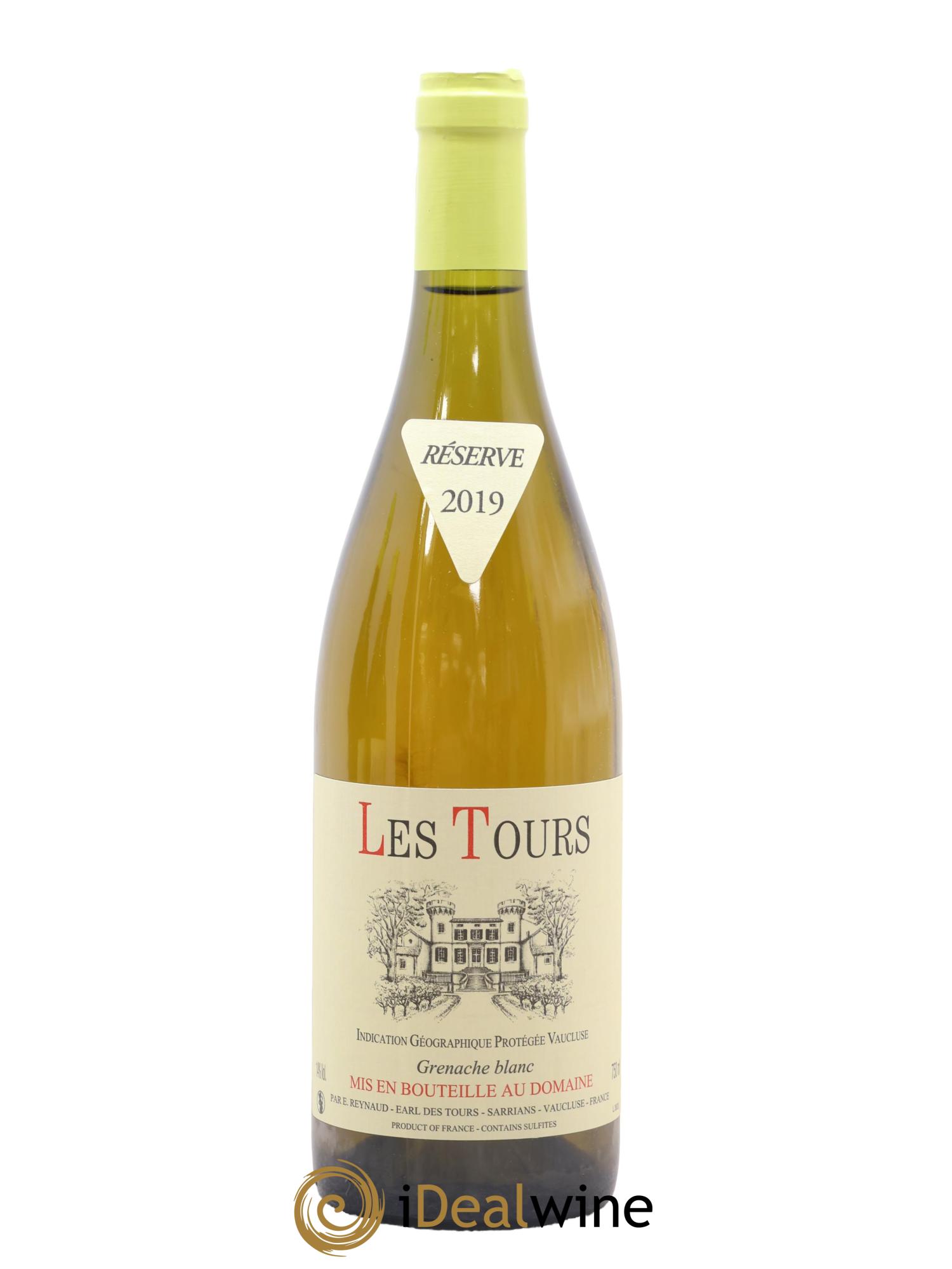 Vaucluse (Vin de Pays de Vaucluse) Les Tours Grenache Blanc Emmanuel Reynaud 2019 - Lot de 1 bouteille - 0