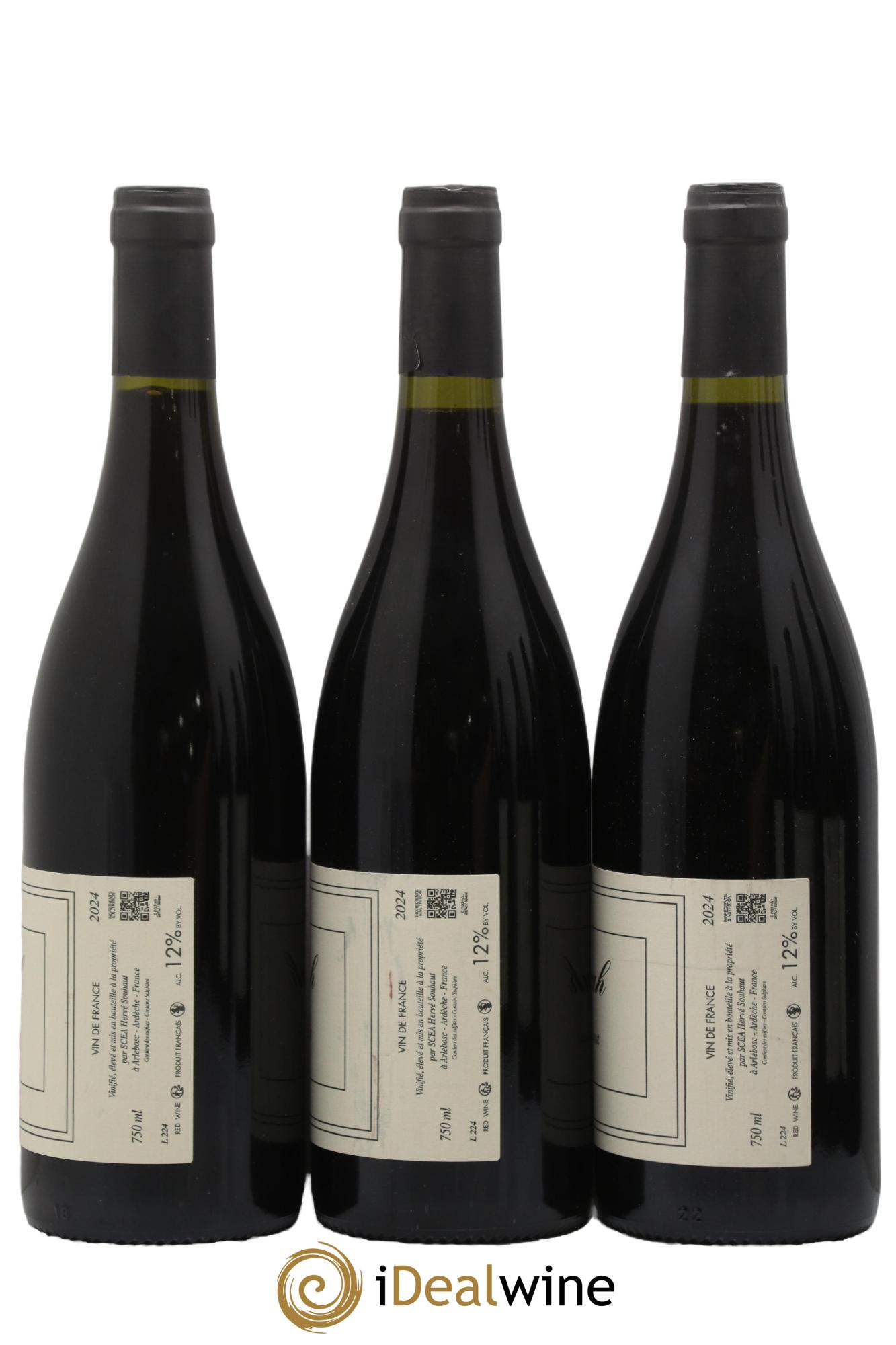 Vin de France Syrah Hervé Souhaut - Domaine Romaneaux-Destezet 2024 - Lot of 3 bottles - 1