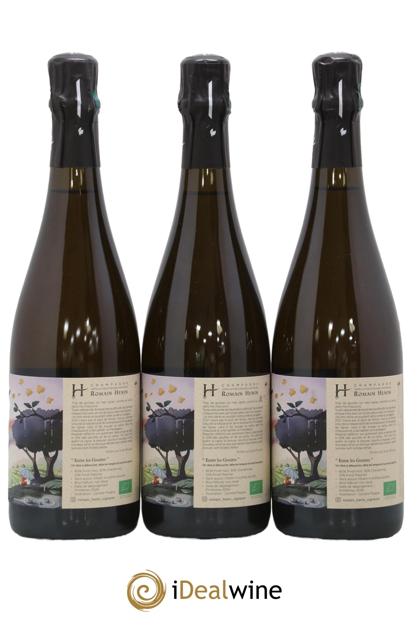 Entre les Gouttes Romain Henin - Lot de 3 bouteilles - 1