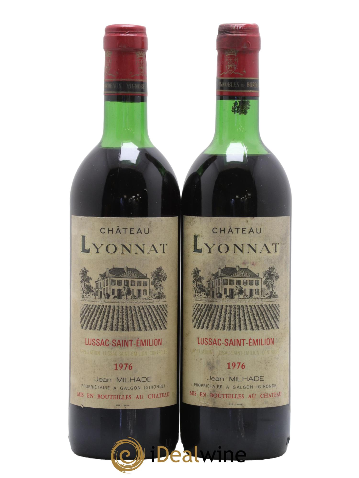 Château Lyonnat 1976 - Posten von 2 Flaschen - 0