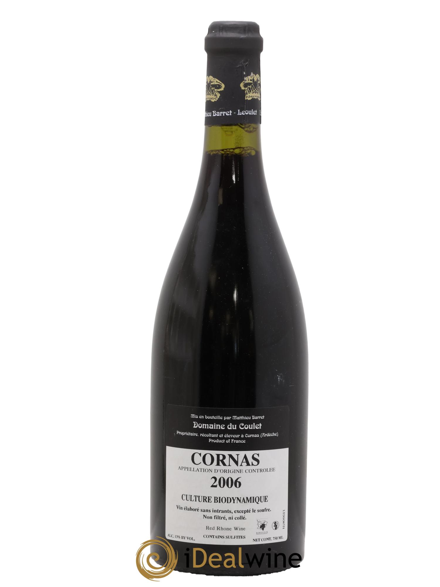 Cornas Les Terrasses du Serre Coulet (Domaine du) - Matthieu Barret 2006 - Lot de 1 bouteille - 1