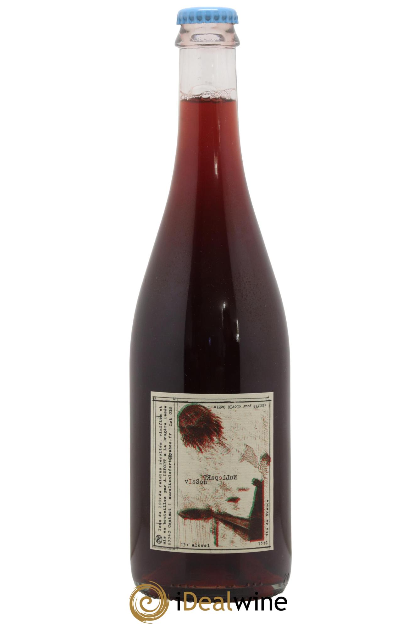 Vin de France Nulle Part Visson Aurélien Lefort 2018 - Lot de 1 bouteille - 0