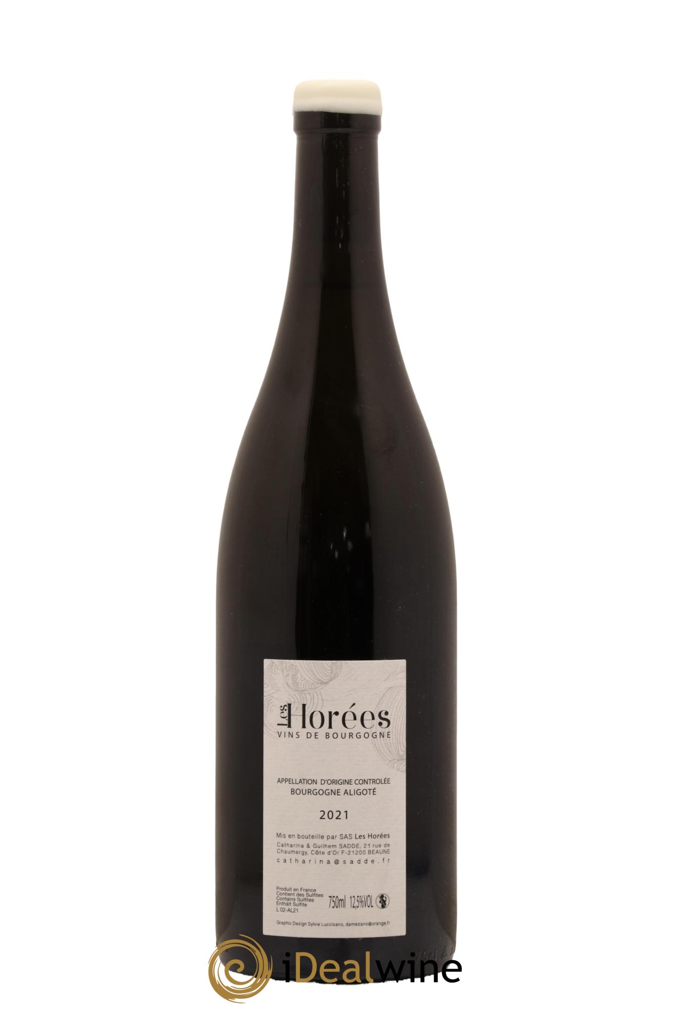 Bourgogne Aligoté En Coulezain Les Horées  2021 - Posten von 1 Flasche - 1