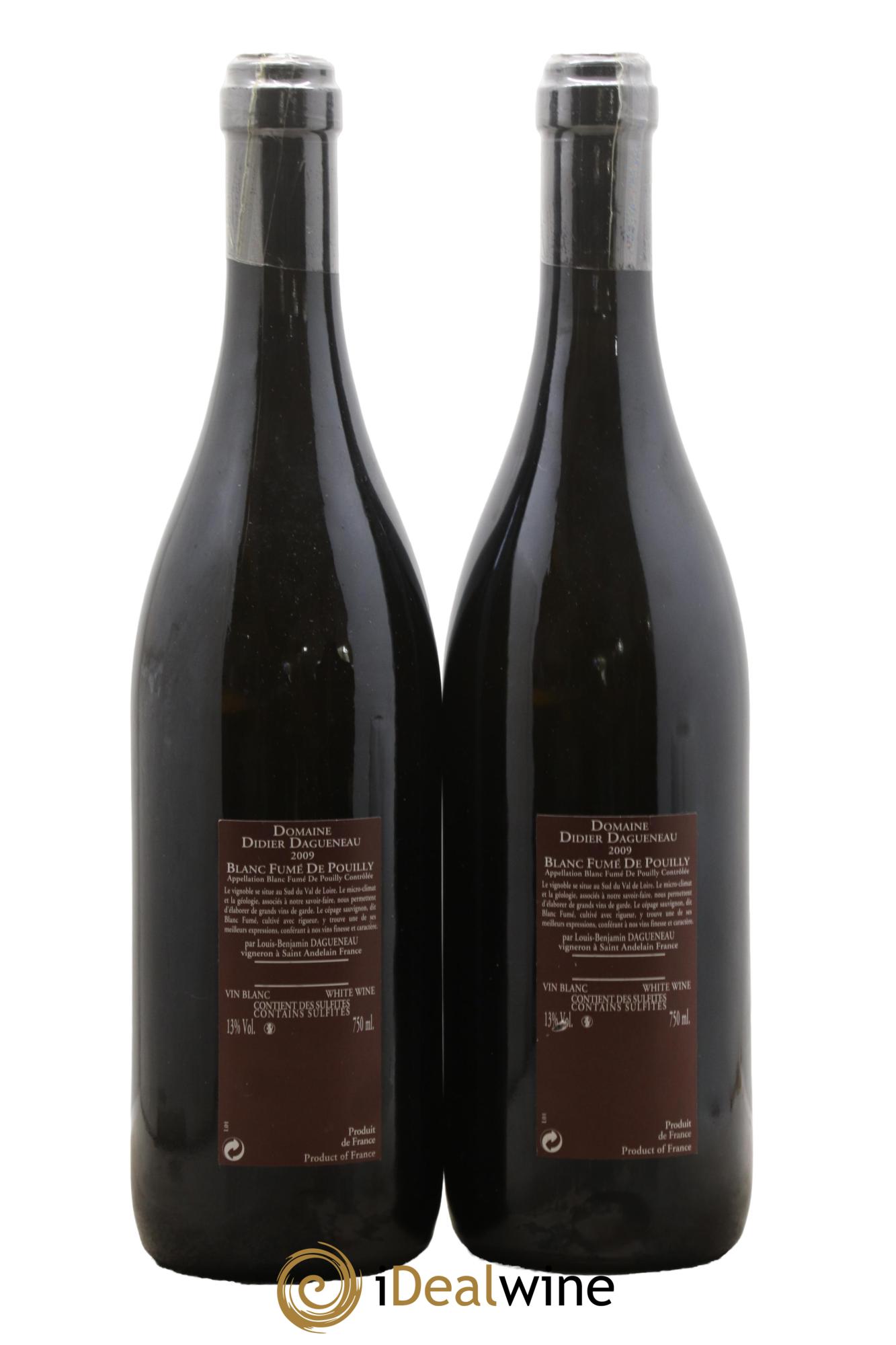 Vin de France (anciennement Pouilly-Fumé) Pur Sang Dagueneau (Domaine Didier - Louis-Benjamin) 2009 - Lotto di 2 bottiglie - 1