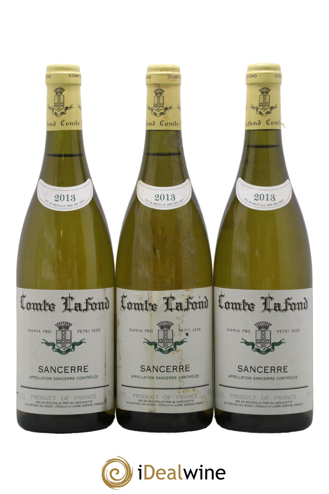 Sancerre Comte Lafond 2013 - Lot of 3 bottles - 0