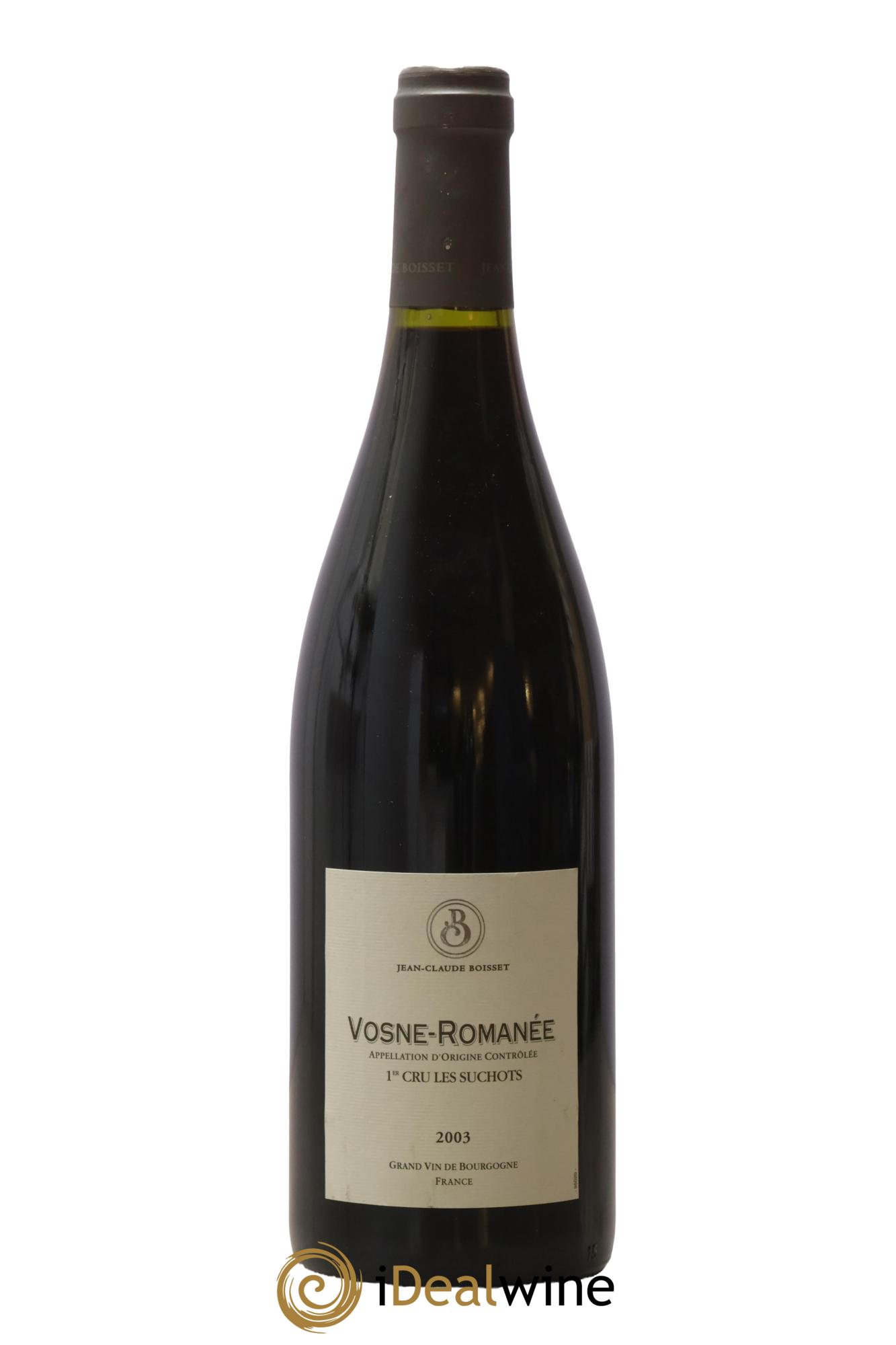 Vosne-Romanée 1er Cru Les Suchots Jean-Claude Boisset 2003 - Lot de 1 bouteille - 0