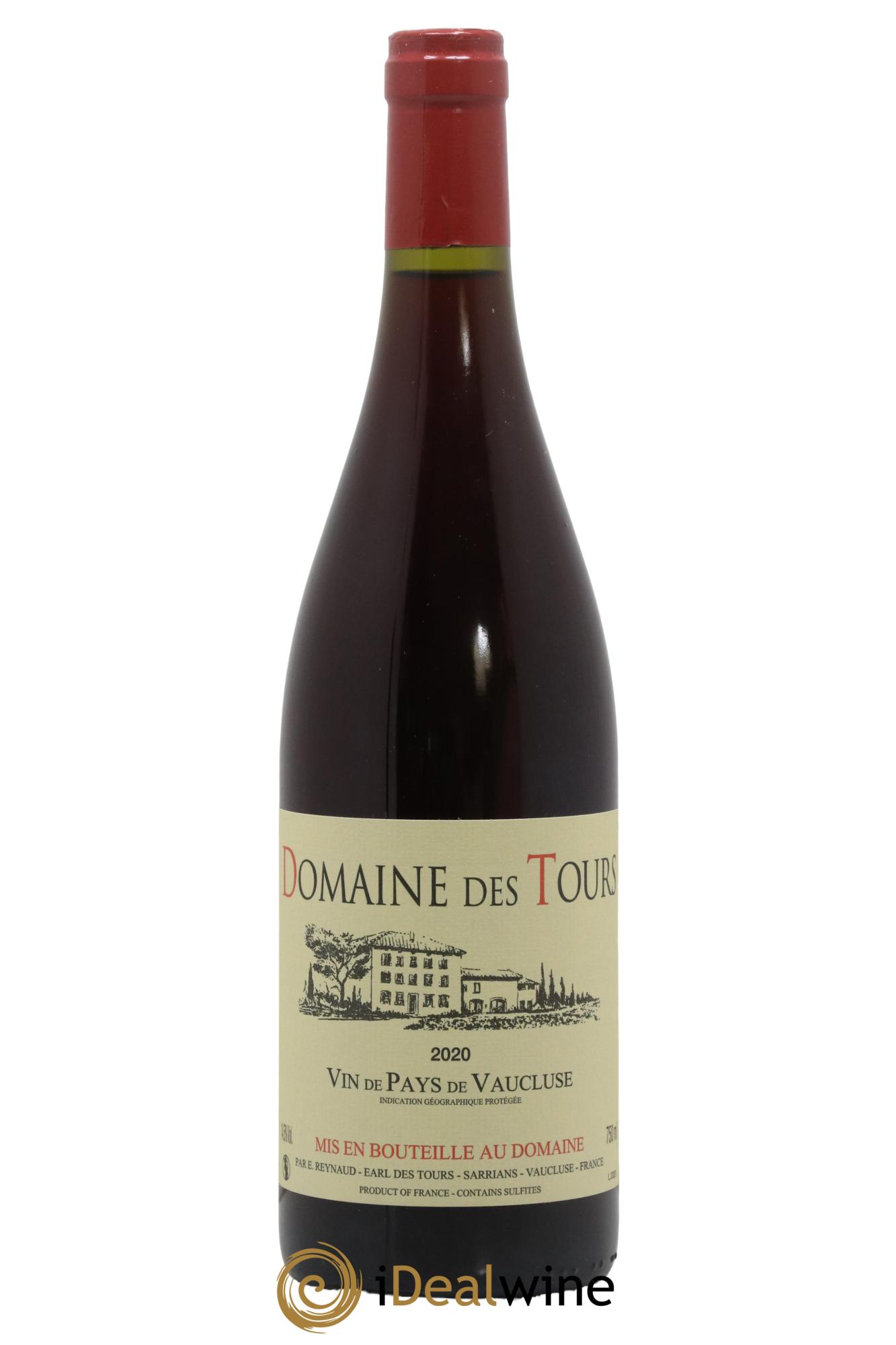 Vaucluse (Vin de Pays de Vaucluse) Domaine des Tours Emmanuel Reynaud 2020 - Lot de 1 bouteille - 0