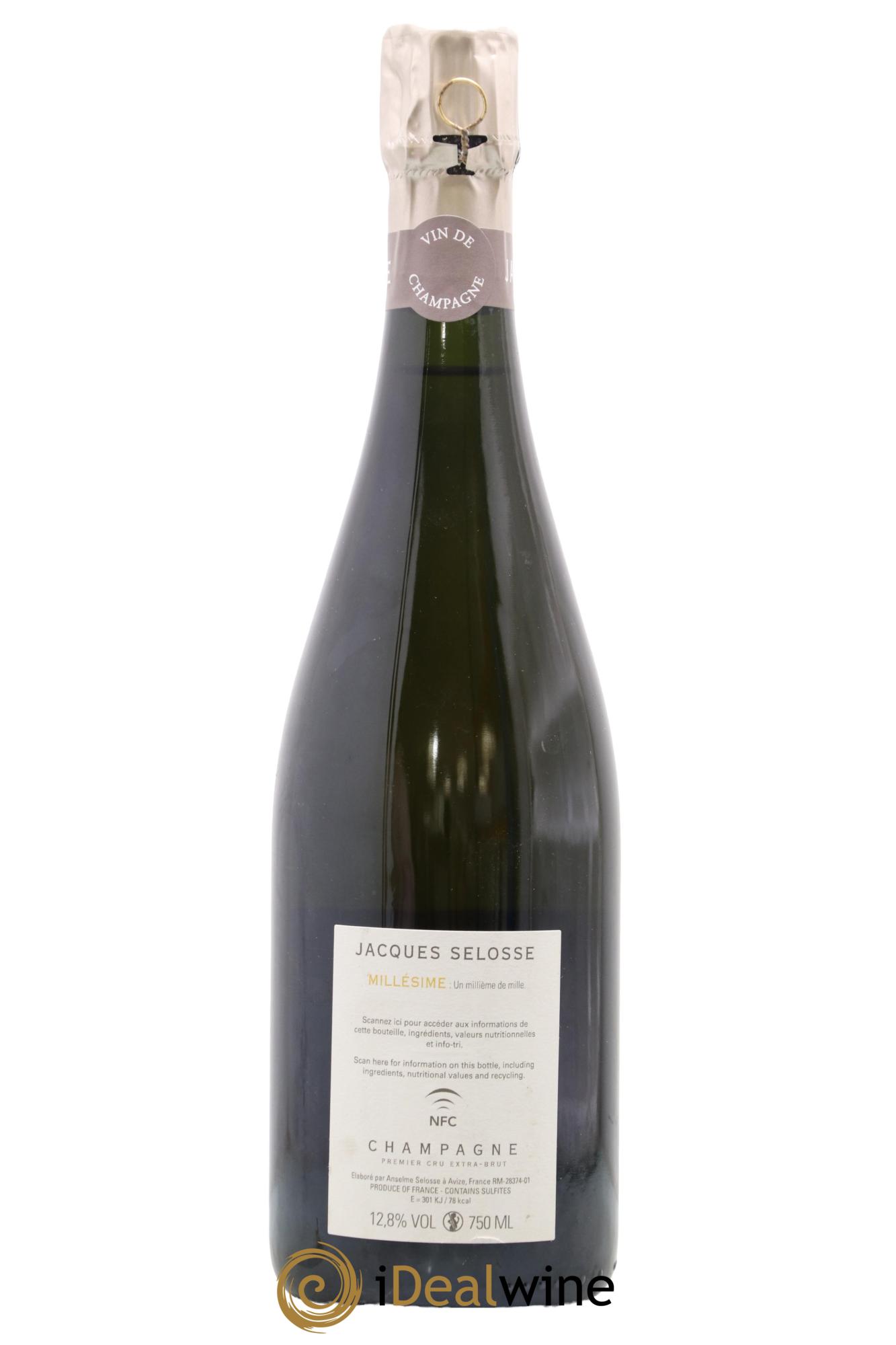 1er Cru Millésimé Extra-Brut Jacques Selosse 2013 - Lot de 1 bouteille - 1