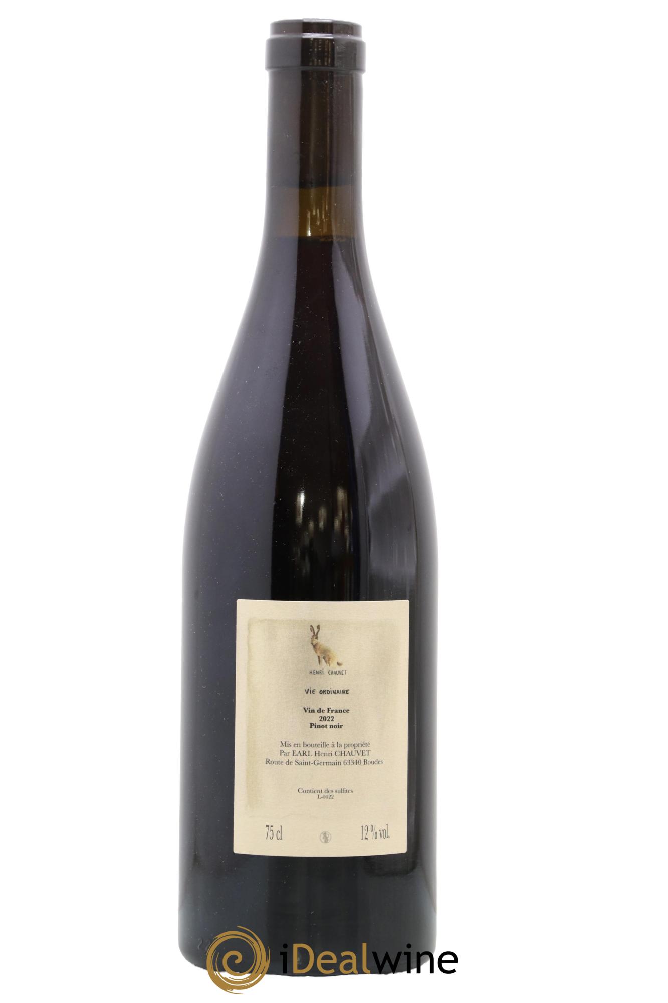 Vin de France Vie ordinaire Henri Chauvet 2022 - Lotto di 1 bottiglia - 1