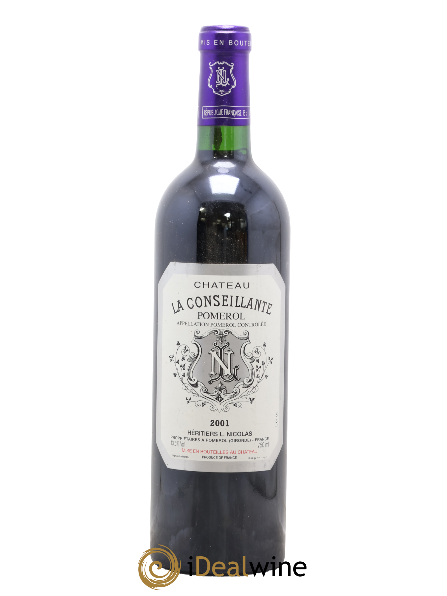 Château la Conseillante 2001 - Lot of 1 bottle - 0