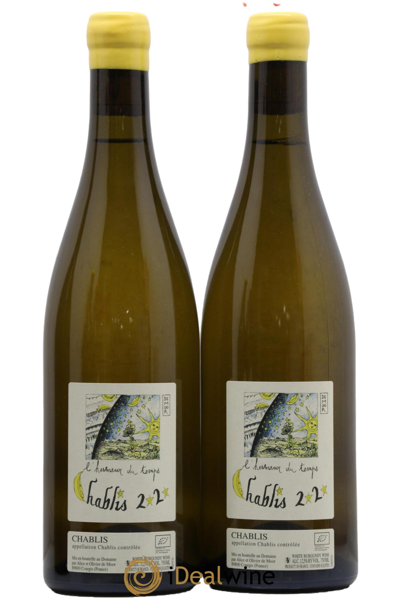 Chablis L'Humeur du Temps Alice et Olivier De Moor 2020 - Lot de 2 bouteilles - 0