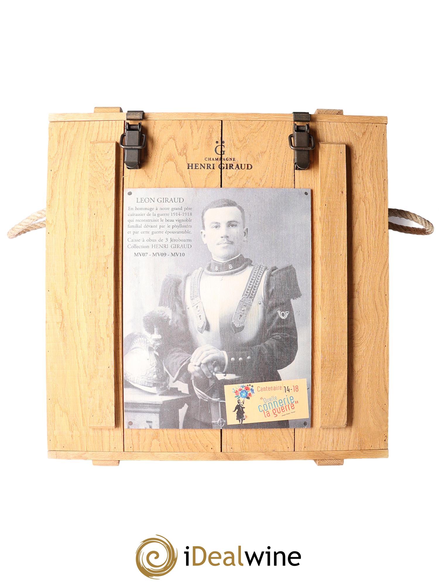 Champagne Ay Grand Cru MV07 MV09 M10 Fut De Chene Henri Giraud - Lotto di 3 jéroboam - 2
