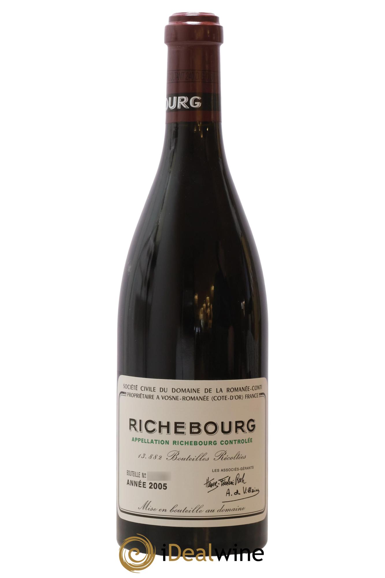 Richebourg Grand Cru Domaine de la Romanée-Conti 2005 - Lot de 1 bouteille - 0
