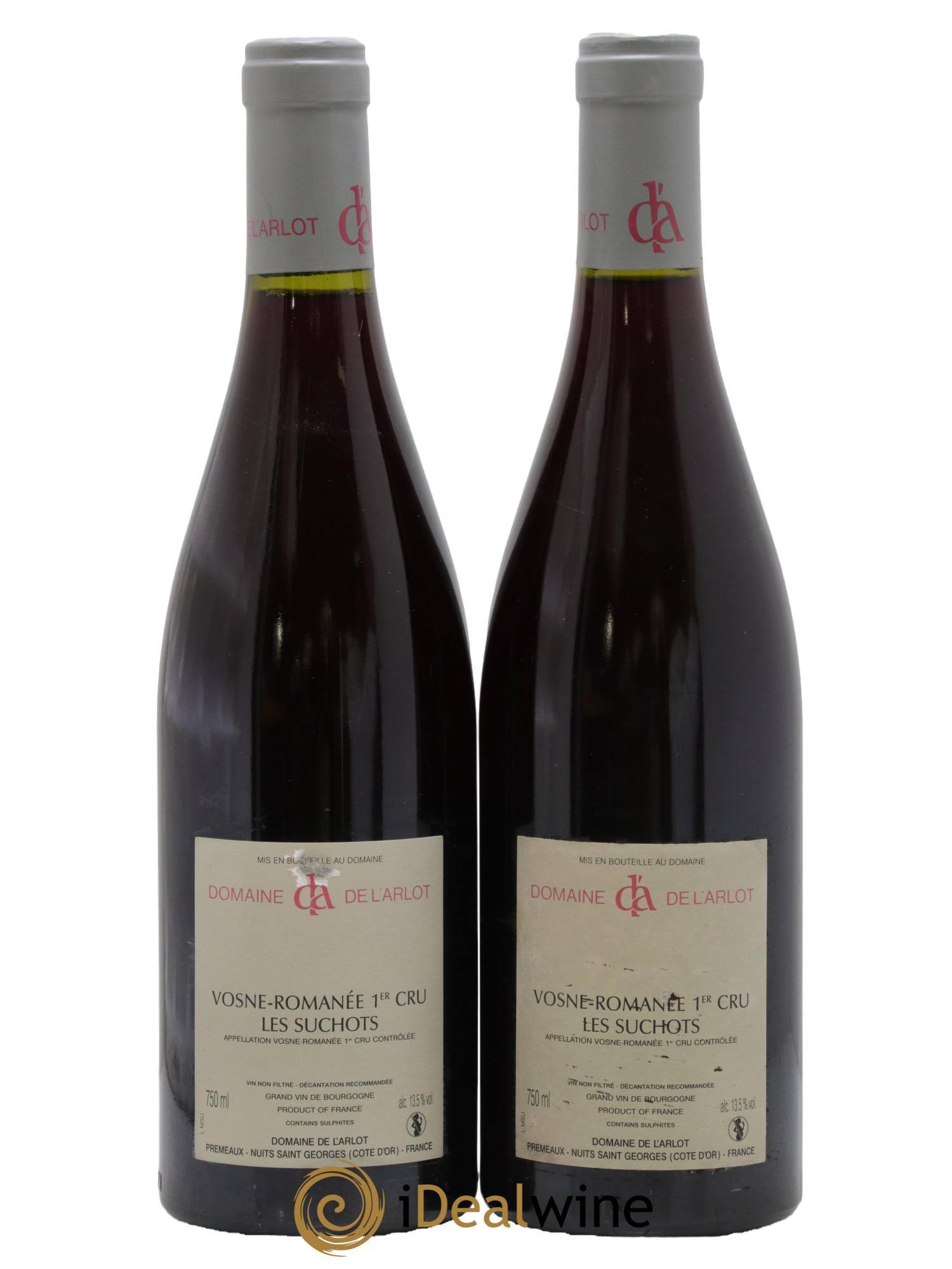 Vosne-Romanée 1er Cru Les Suchots Domaine de l'Arlot 2009 - Lotto di 2 bottiglie - 1
