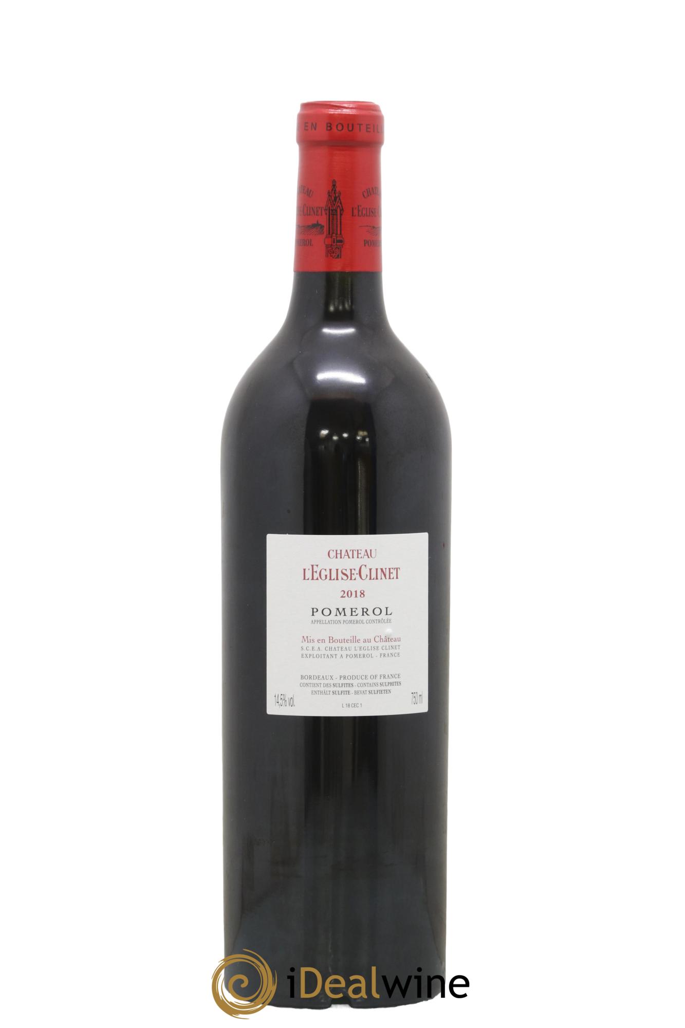 Château l' Église Clinet 2018 - Lot de 1 bouteille - 1