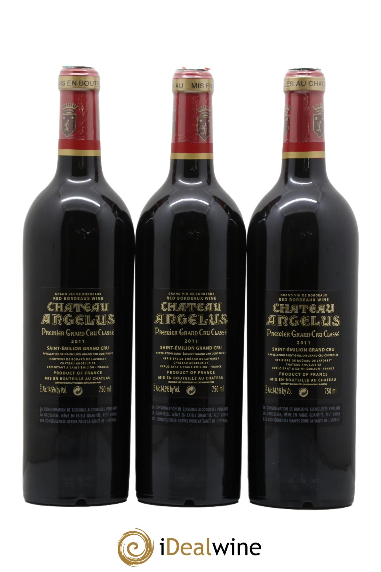 Château Angélus 1er Grand Cru Classé A 2011 - Lotto di 6 bottiglie - 2