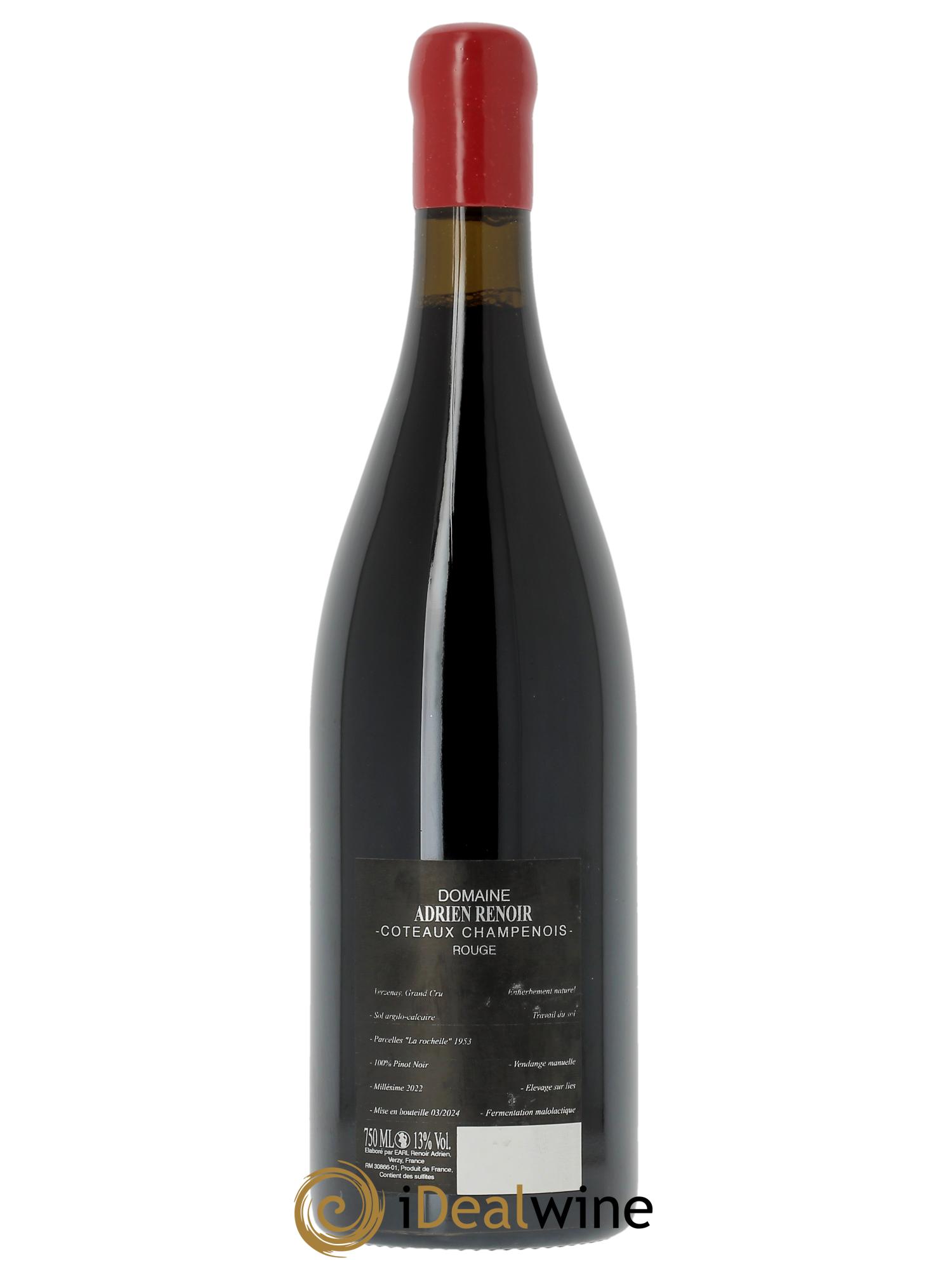 Coteaux Champenois Verzenay Adrien Renoir 2022 - Lot de 1 bouteille - 1
