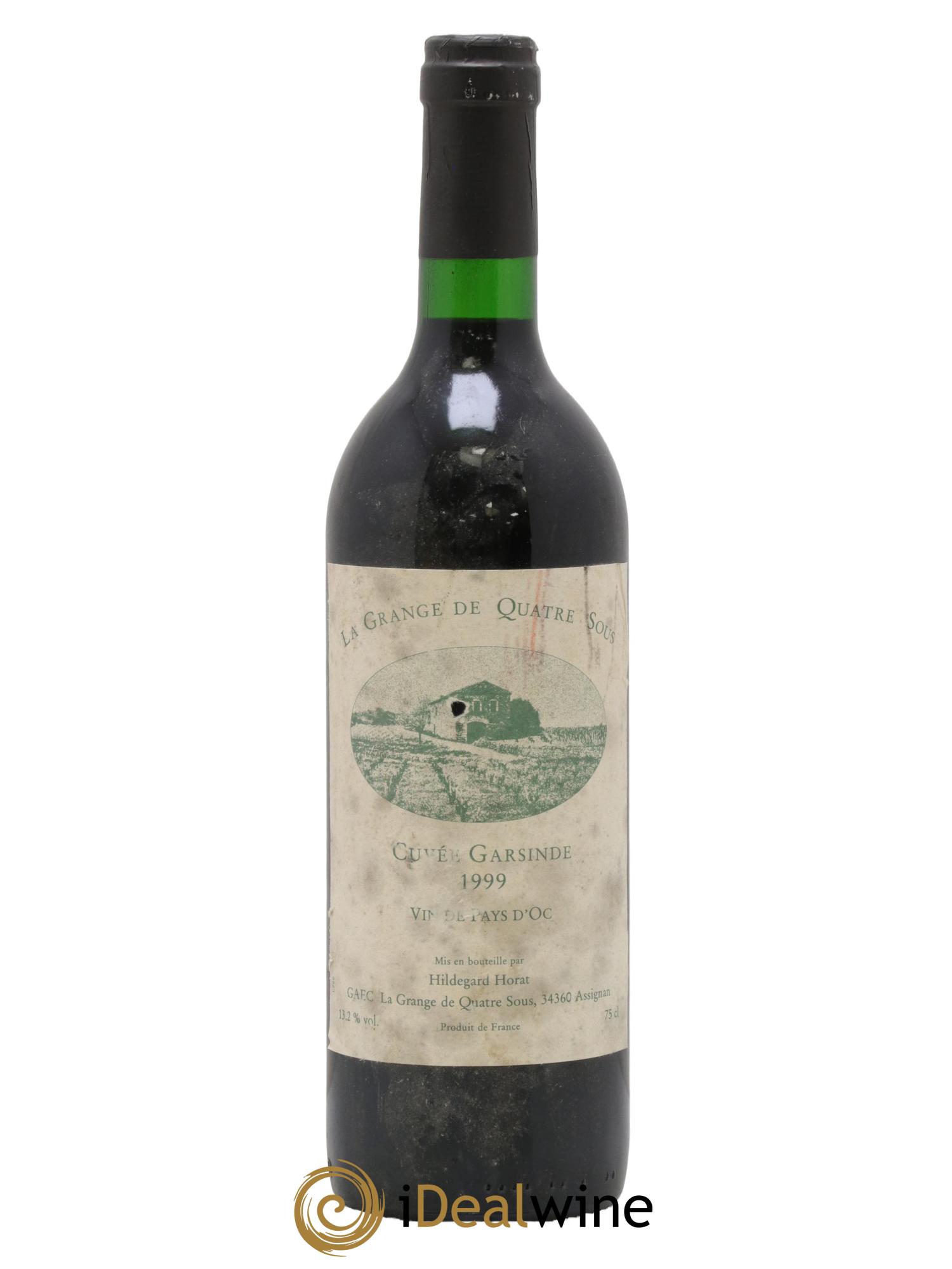 Pays d'Oc Cuvée Garsinde La Grange De 4 Sous 1999 - Lot de 1 bouteille - 0
