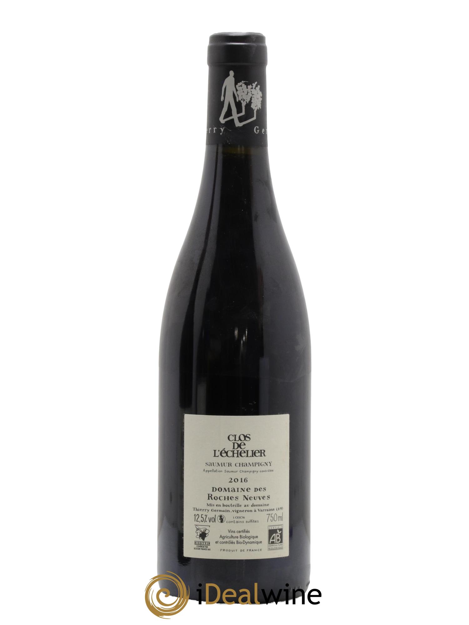 Saumur-Champigny Clos de l'Echelier Domaine des Roches Neuves - Thierry Germain 2016 - Lot de 1 bouteille - 1