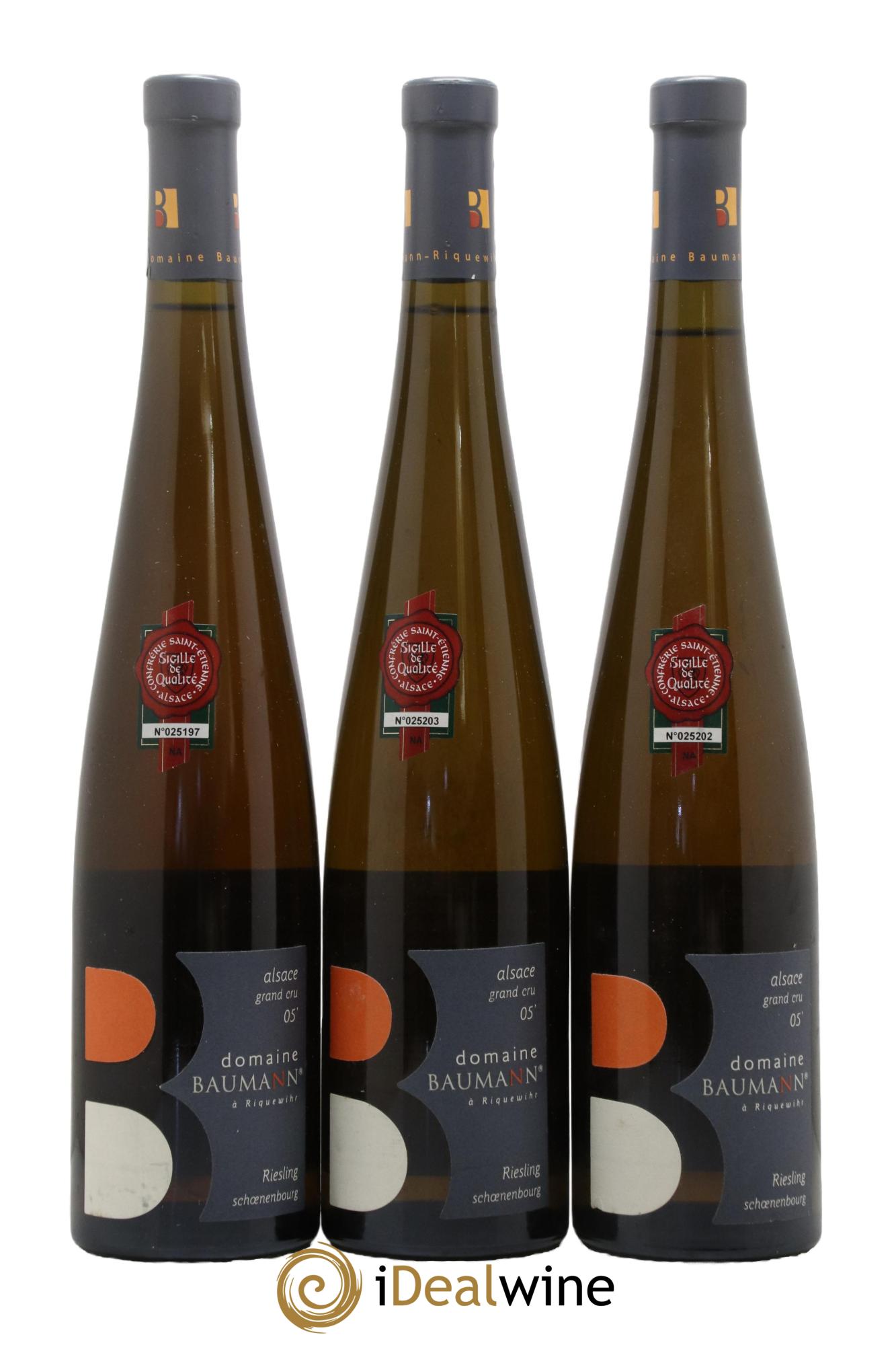 Alsace Grand Cru Schoenenbourg Riesling Domaine Baumann 2005 - Lot de 3 bouteilles - 0