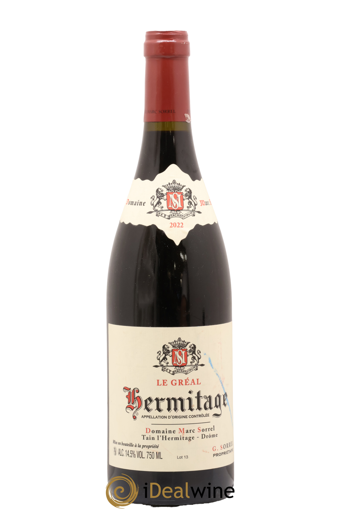 Hermitage Le Gréal Marc Sorrel 2022 - Lot de 1 bouteille - 0