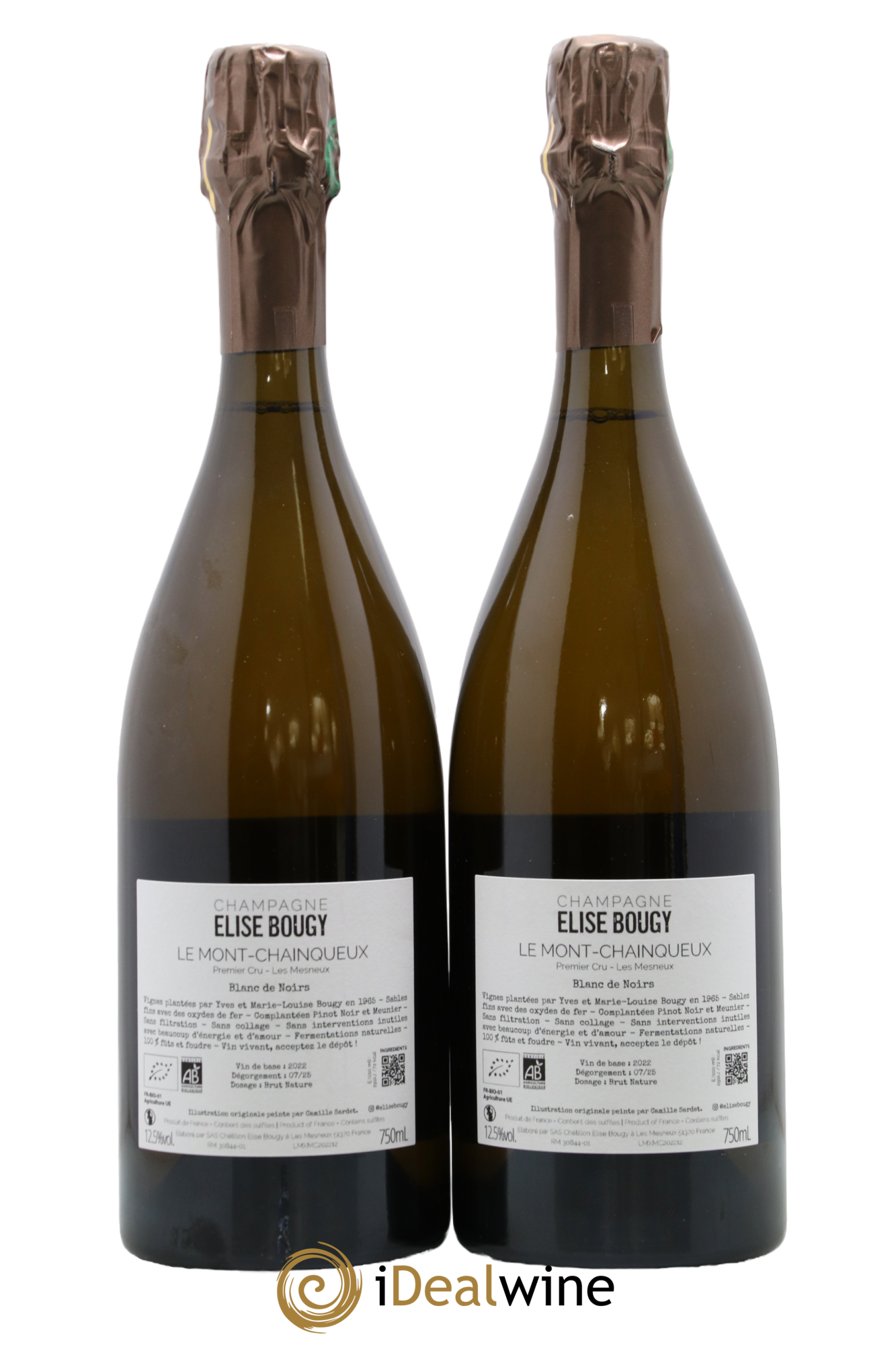 Les Mesneux Le Mont Chainqueux Elise Bougy - Lot de 2 bouteilles - 1