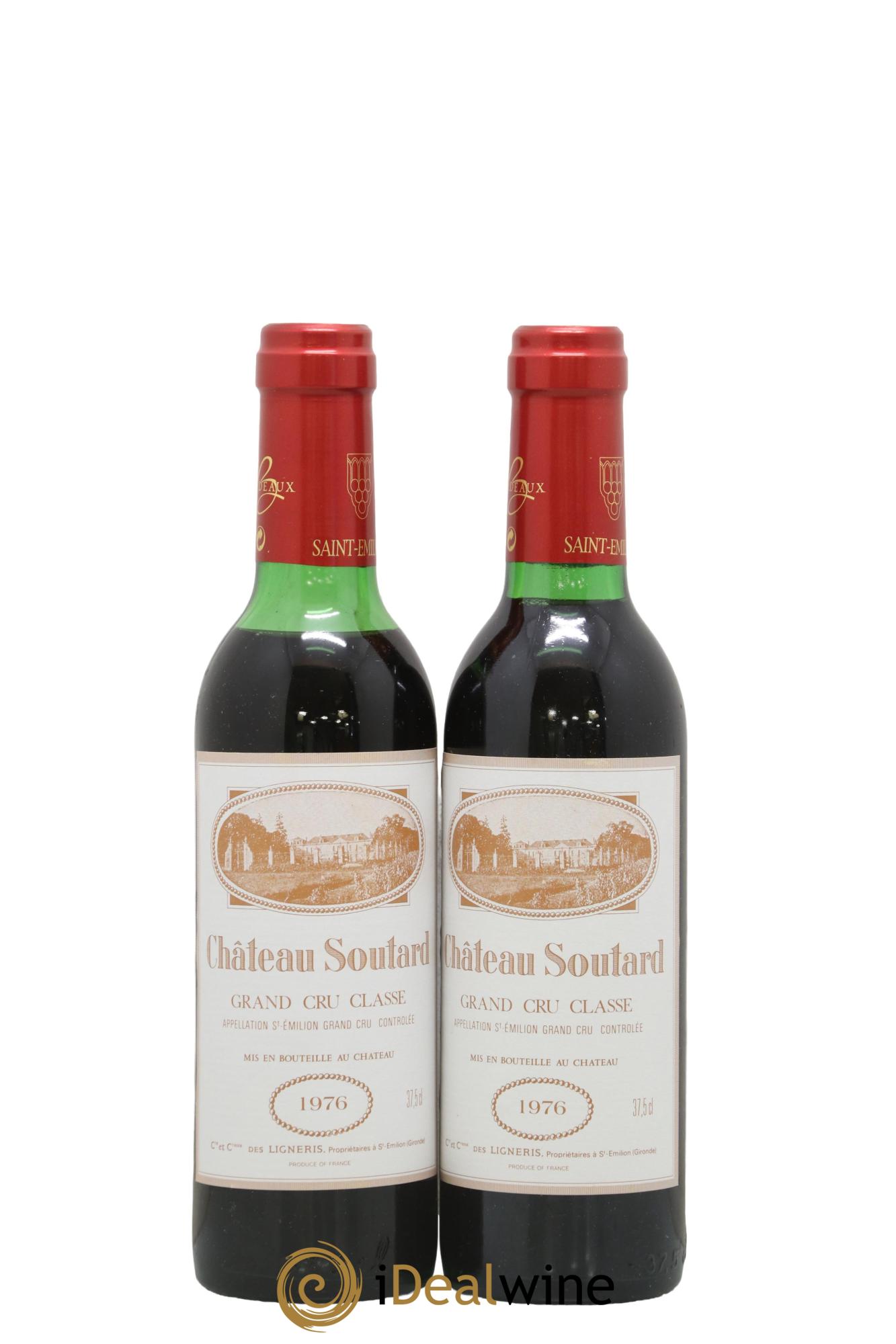 Château Soutard Grand Cru Classé 1976 - Lot of 2 half-bottles - 0