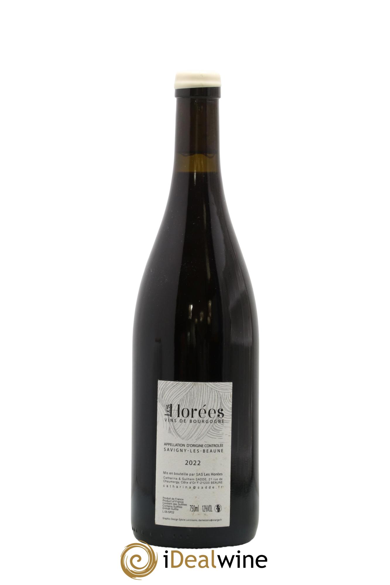 Savigny-lès-Beaune Les Plaisirs et les jours Les Horées 2022 - Lot of 1 bottle - 1