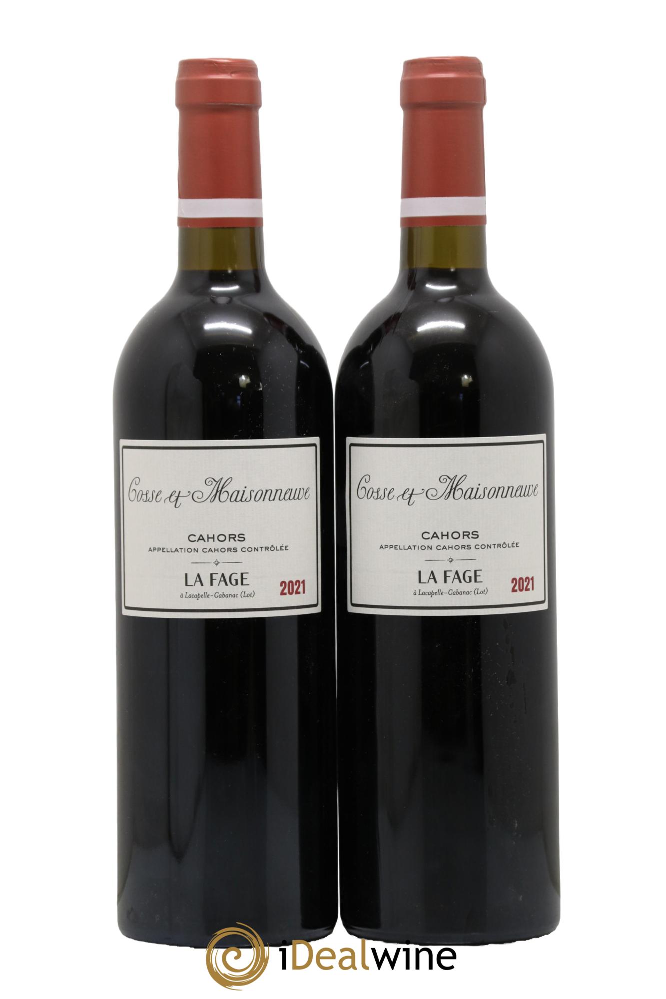 Cahors La Fage Cosse-Maisonneuve (Domaine) 2021 - Lotto di 2 bottiglie - 0