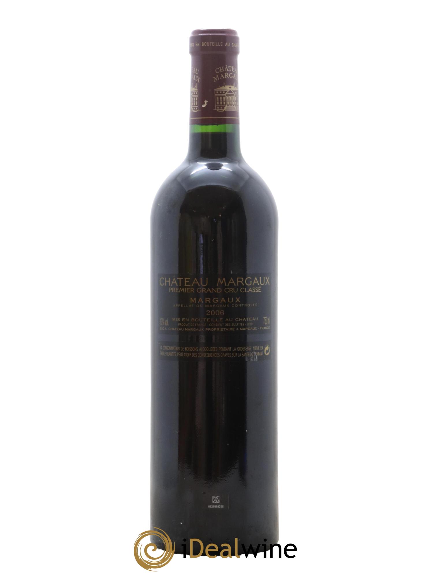 Château Margaux 1er Grand Cru Classé 2006 - Lot de 1 bouteille - 1
