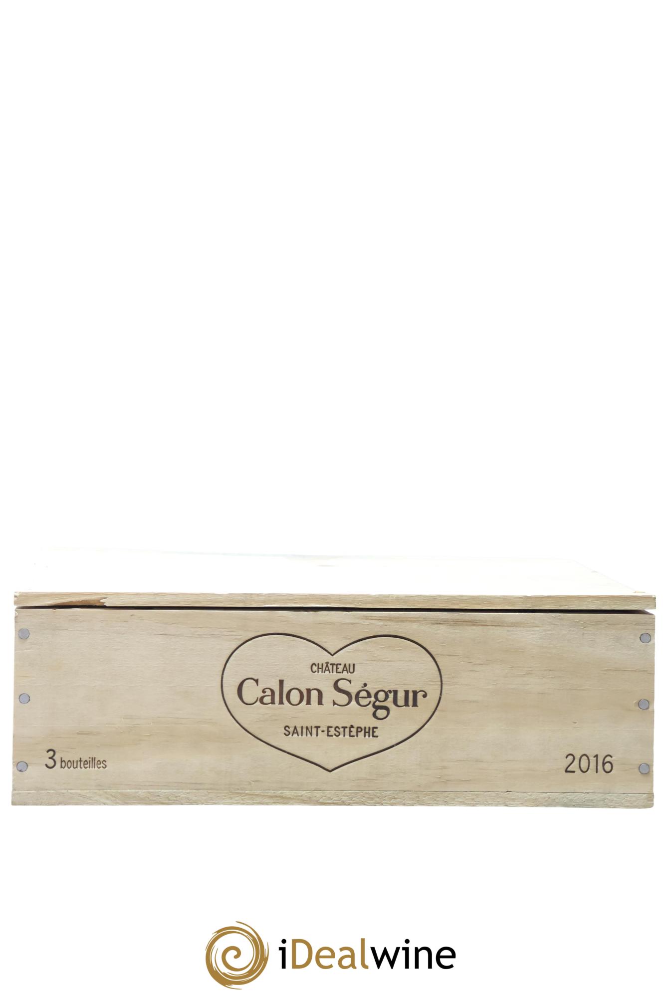 Château Calon Ségur 3ème Grand Cru Classé 2016 - Lot de 3 bouteilles - 1