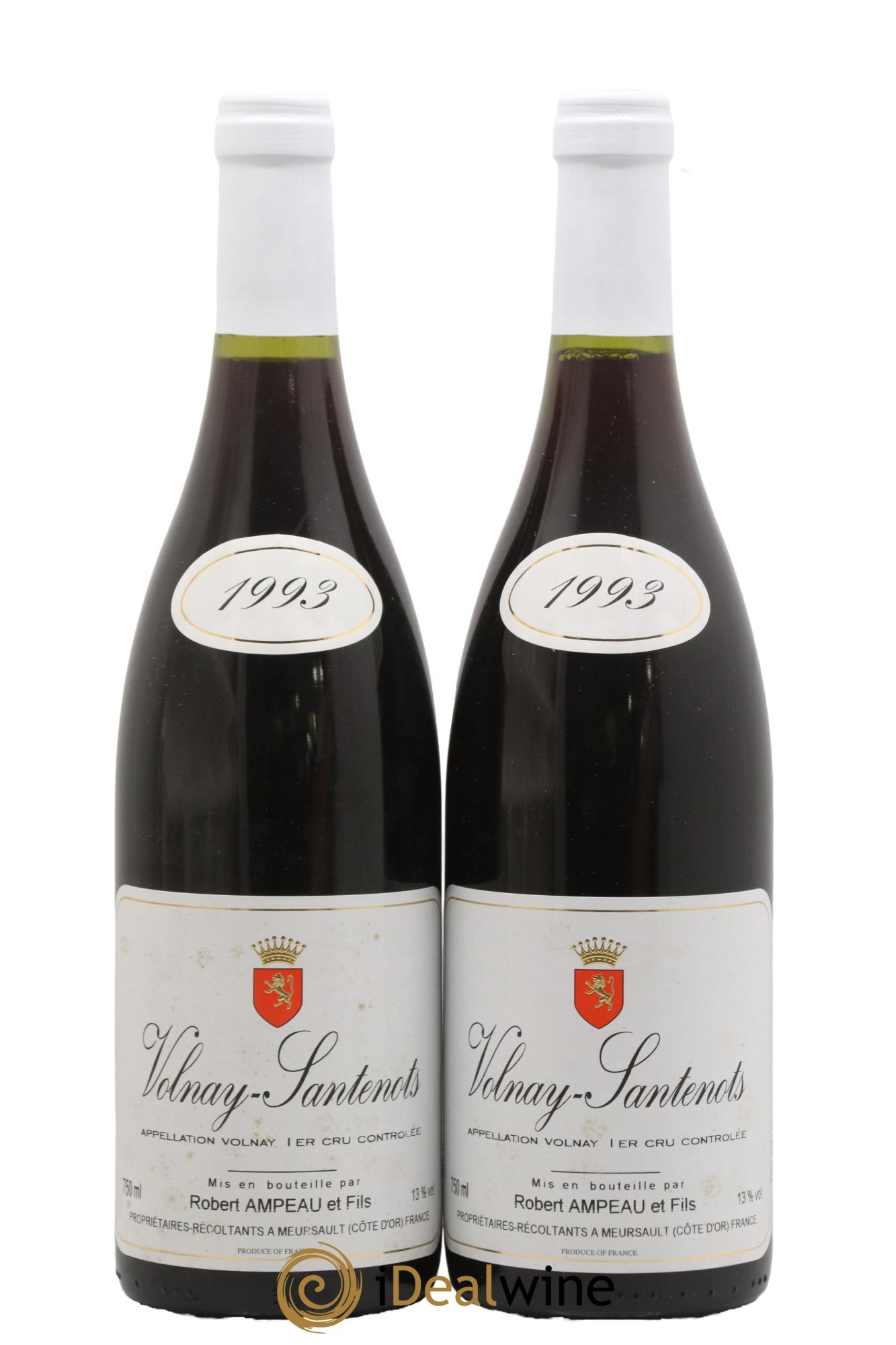 Volnay 1er Cru Robert Ampeau 1993 - Lotto di 2 bottiglie - 0