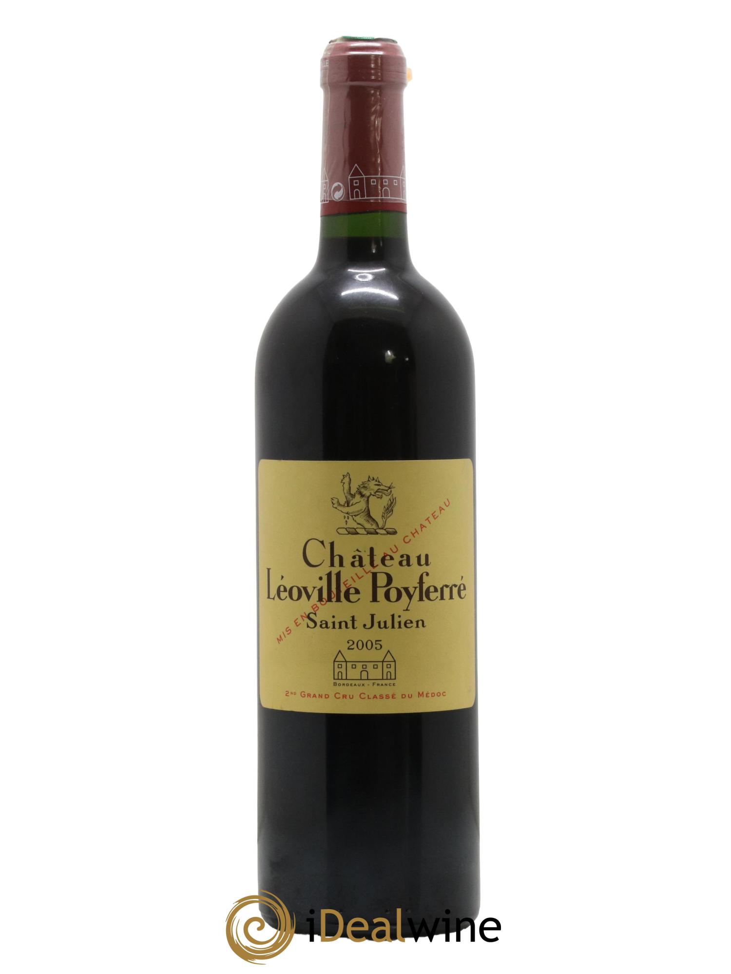 Château Léoville Poyferré 2ème Grand Cru Classé 2005 - Lot de 1 bouteille - 0