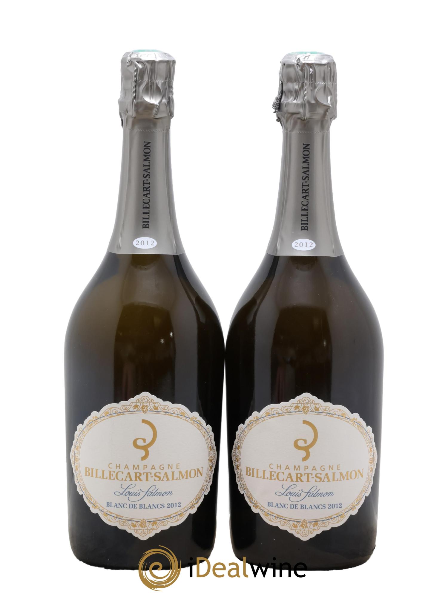 Louis Salmon Blanc de Blancs Brut Billecart-Salmon 2012 - Lot of 2 bottles - 0