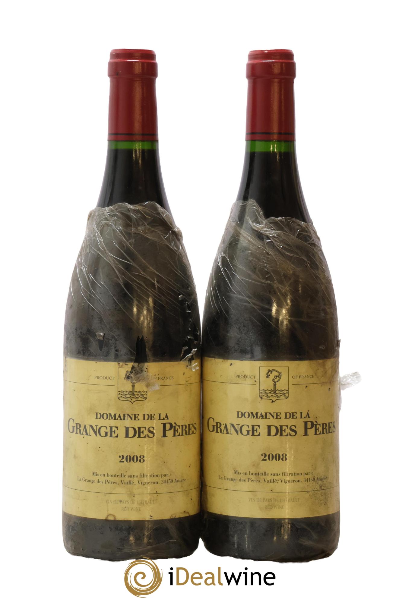 Pays d'Hérault Grange des Pères Laurent Vaillé 2008 - Lot de 2 bouteilles - 0