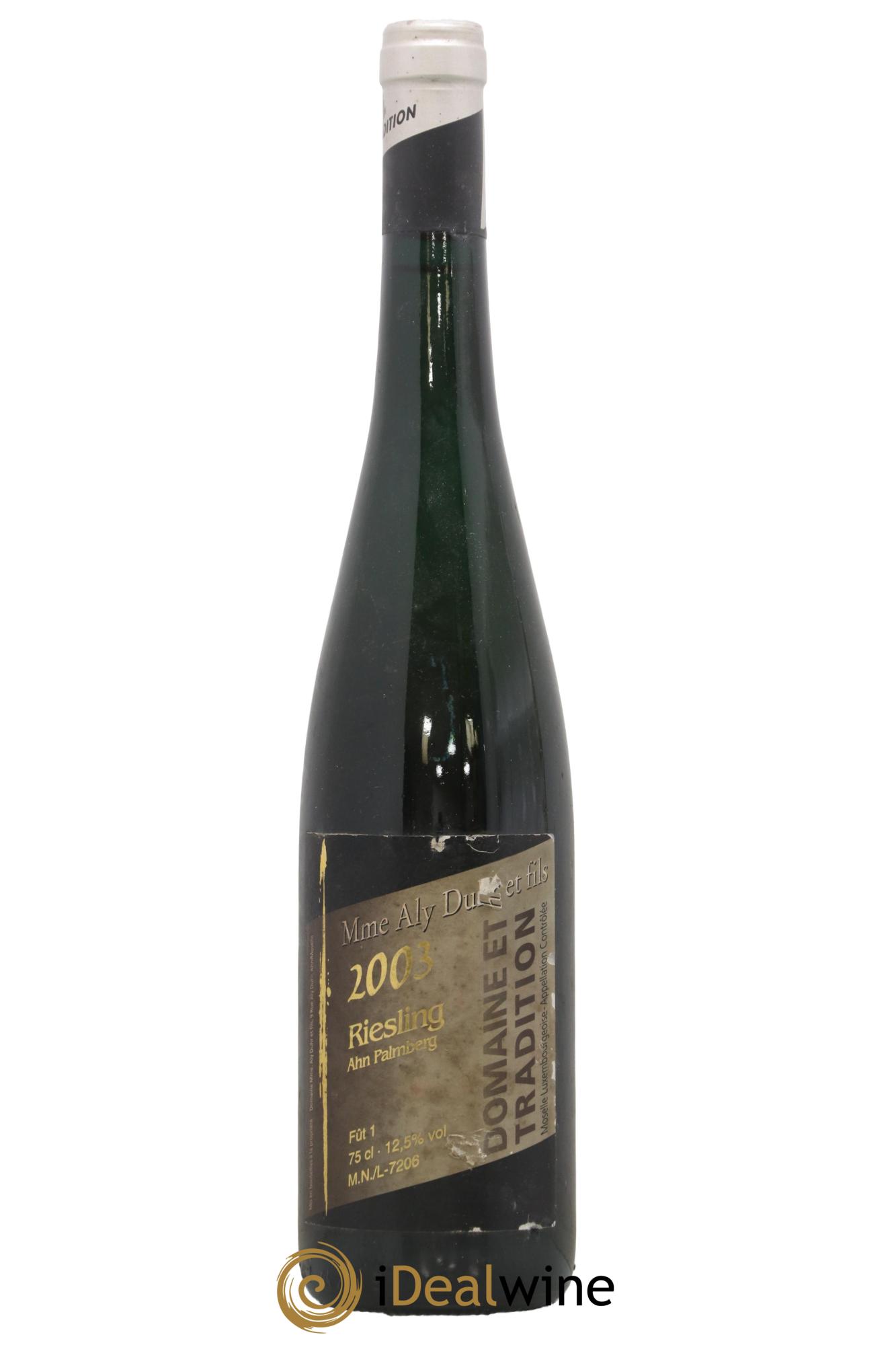 Divers Luxembourg Riesling Ahn Palmsberg Mme Aly Duhr et Fils 2003 - Posten von 1 Flasche - 0