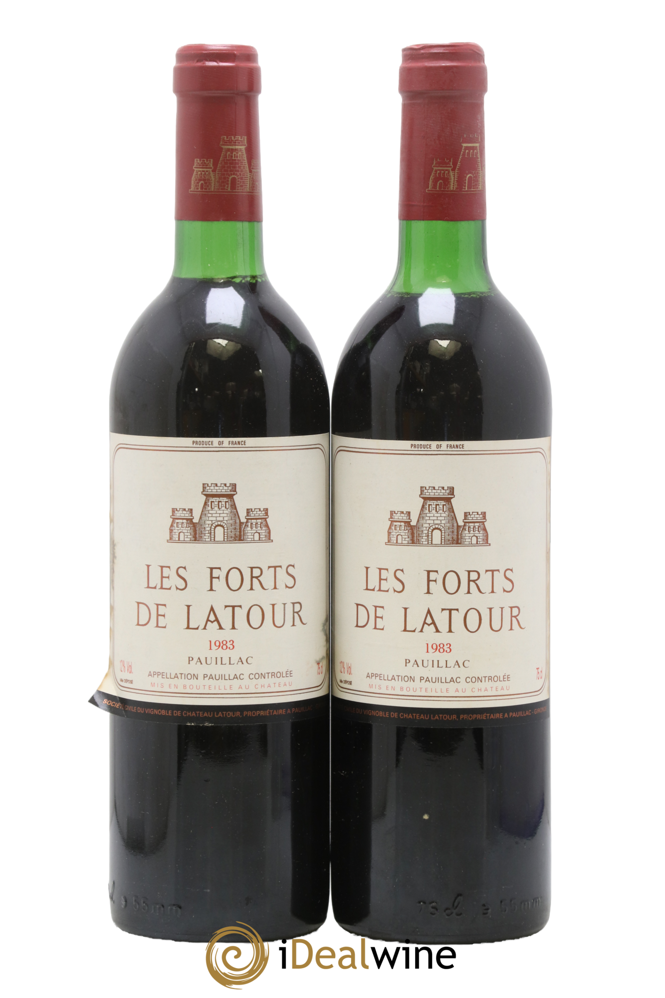 Les Forts de Latour Second Vin 1983 - Lot of 2 bottles - 0